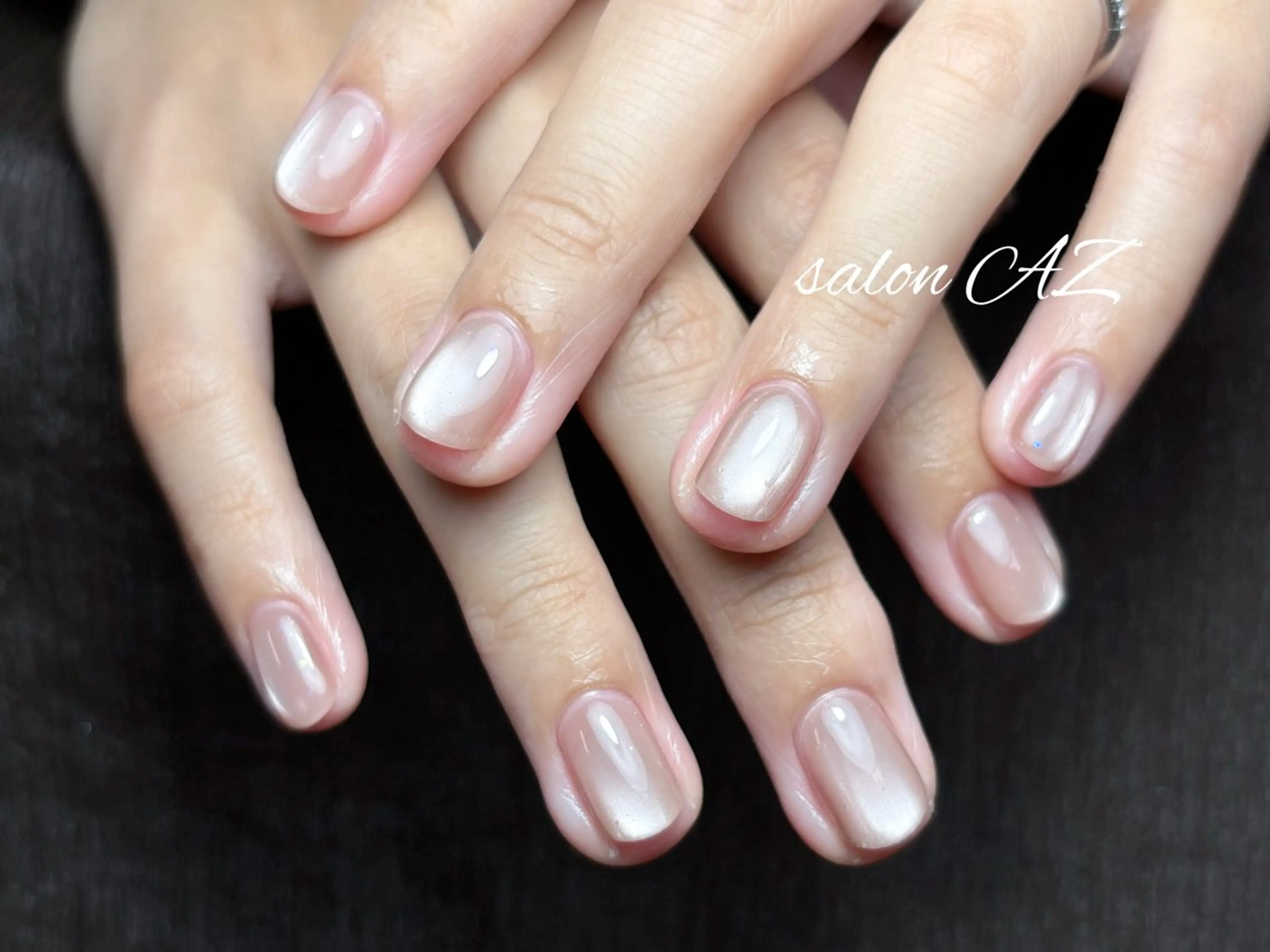 ネイル アートネイル 長さ出し フットネイル フレンチネイル ジェルネイル ハンドネイル salonAZ トップネイリストのネイルデザイン