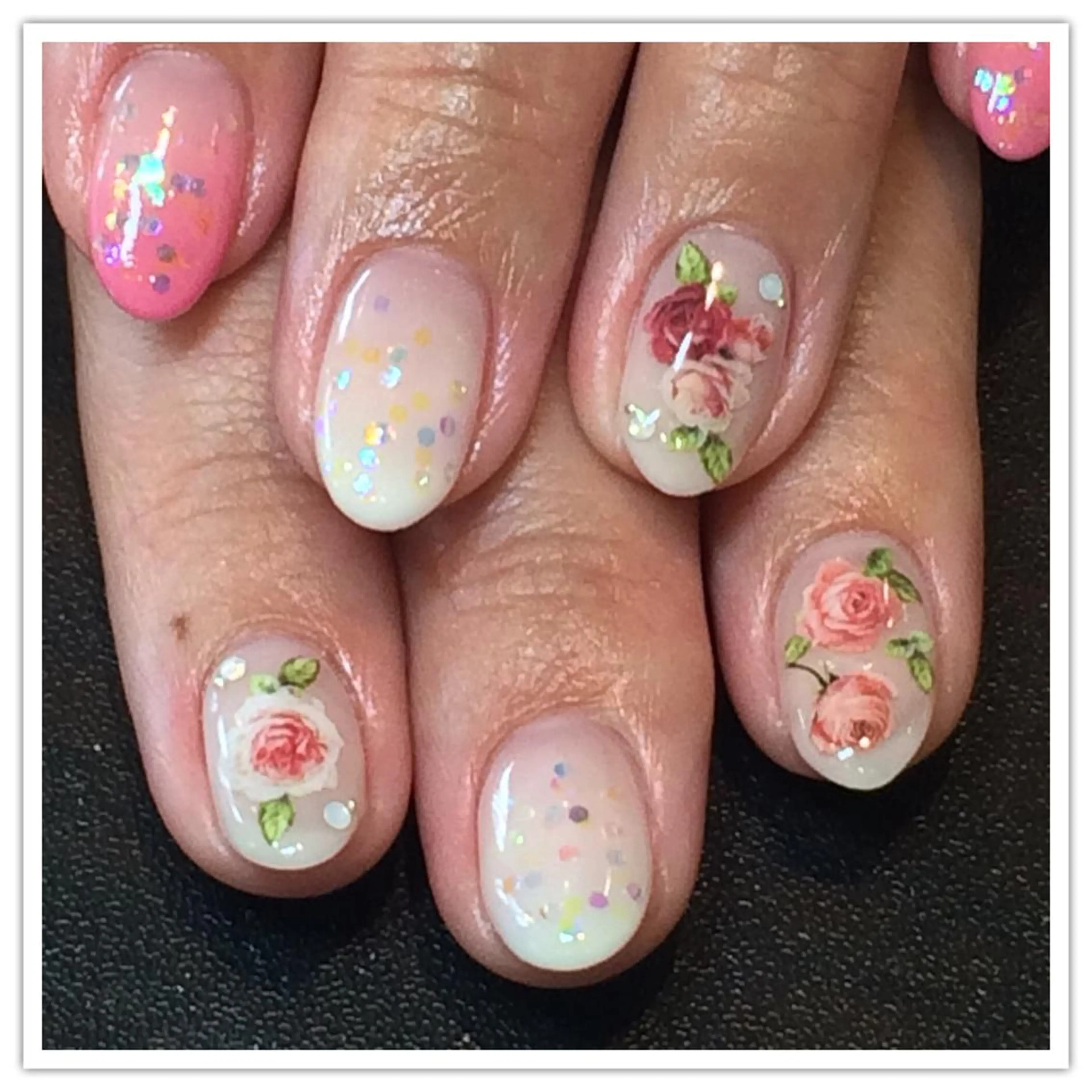 ネイル アートネイル グラデーション M nail はやまうららのネイルデザイン