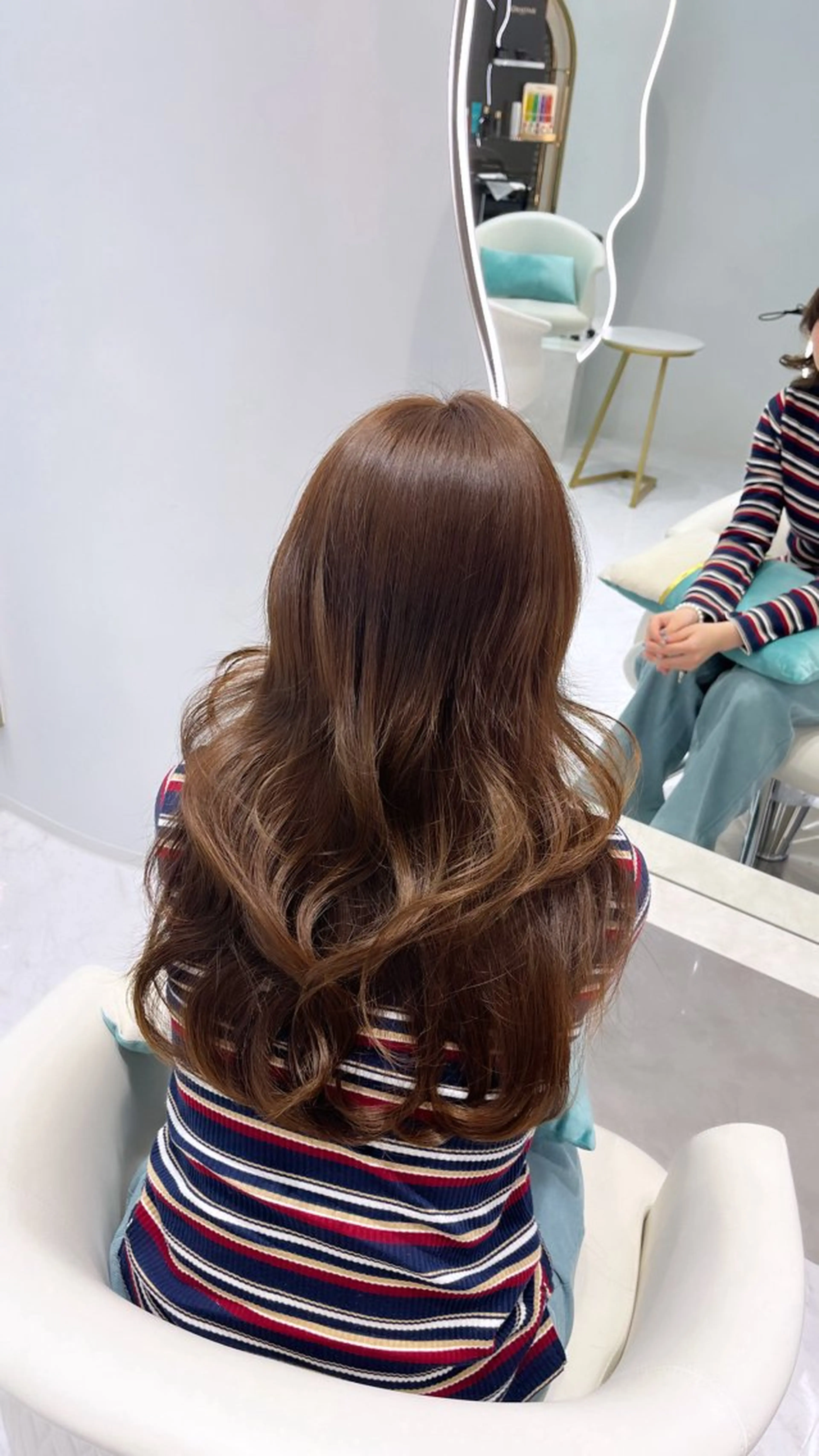 ロング カラー カット ヘアカラー トリートメント 名古屋/透明感カラー /韓国ヘア/高木梨帆のヘアスタイル