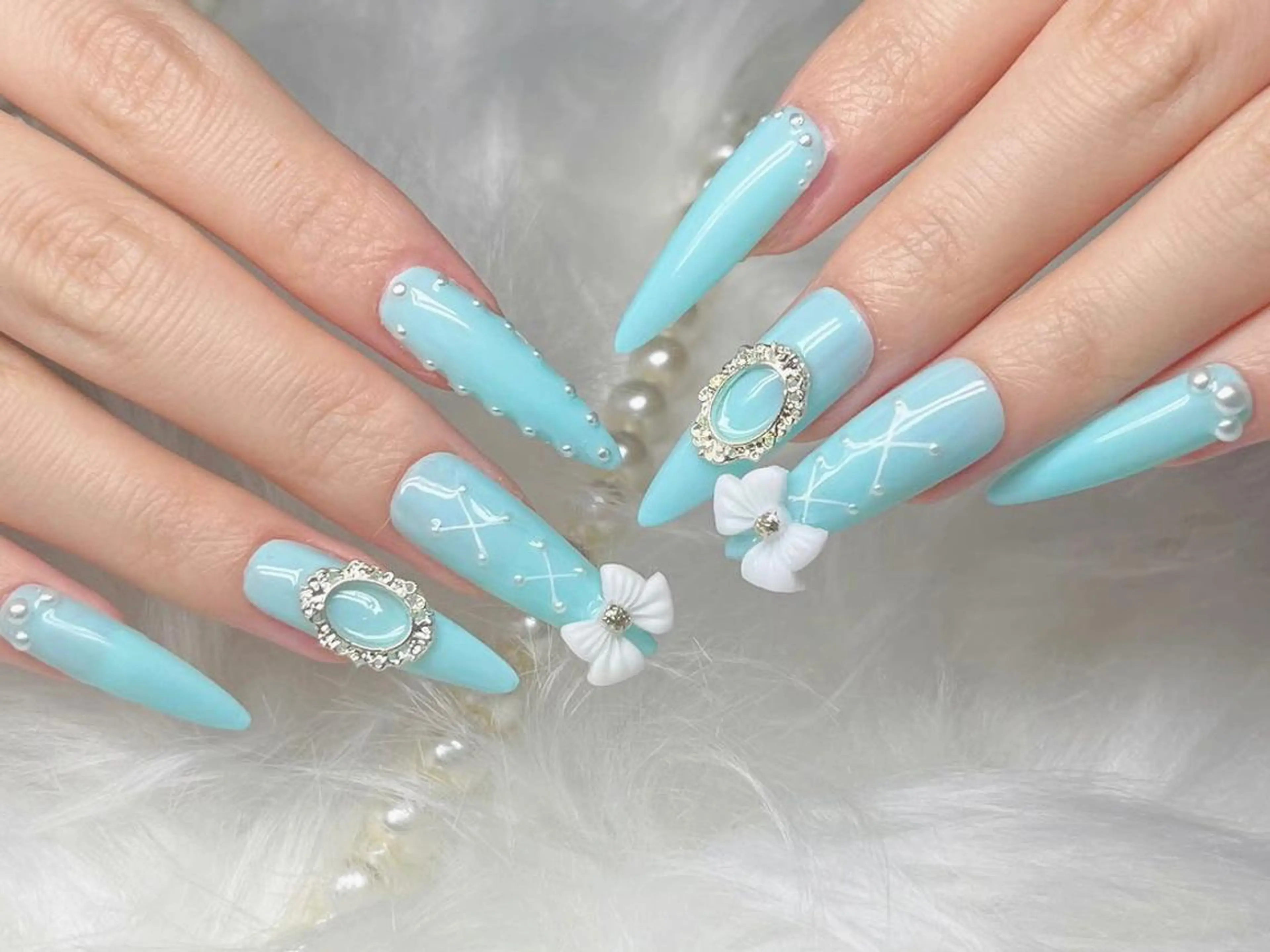 ロング ネイル H'ami nail salon所属・ハミネイルサロン ハナのネイルデザイン