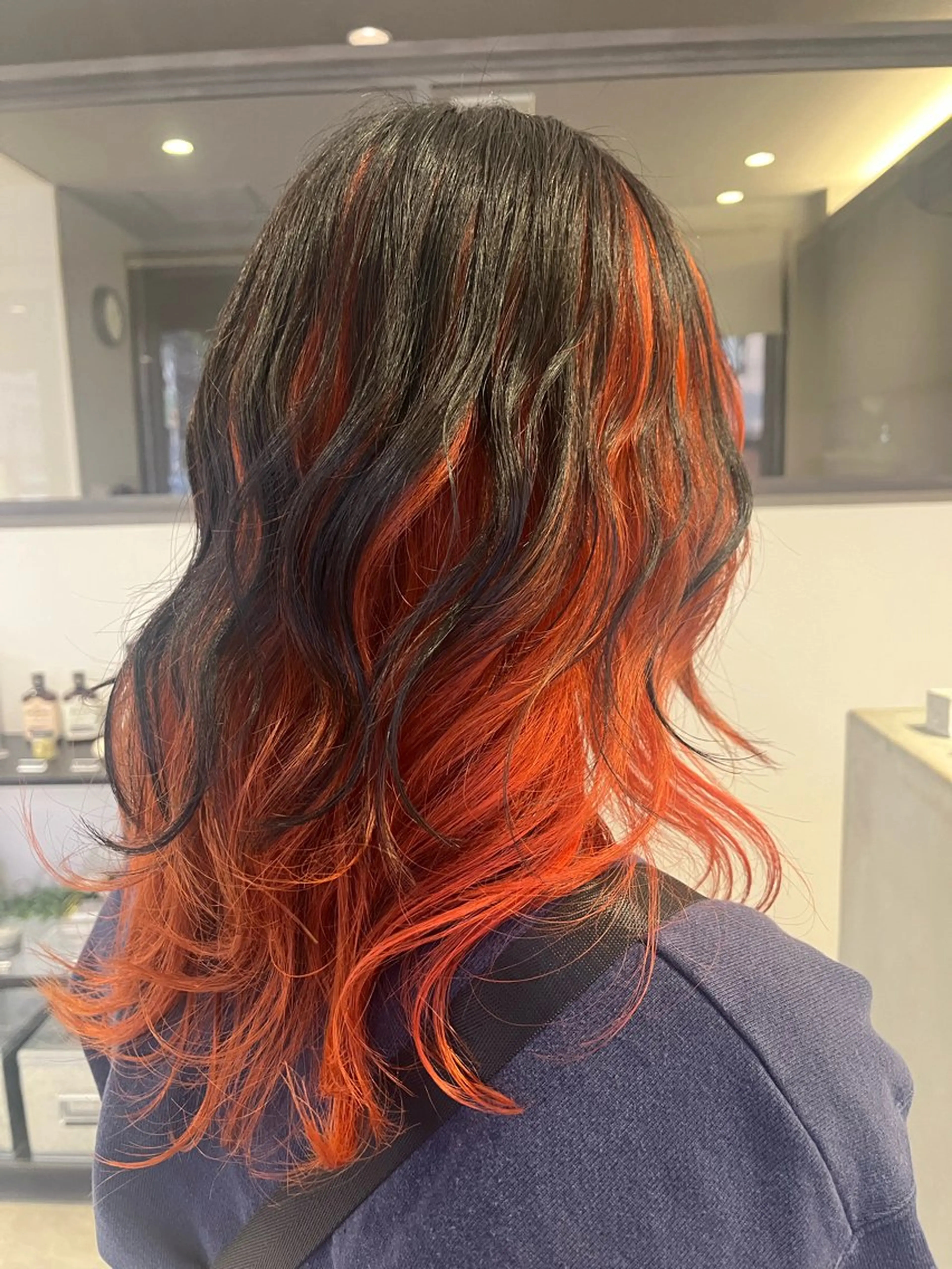 セミロング レイヤーカット カット ヘアカラー Shall hair design所属・佐藤 佳奈のヘアスタイル