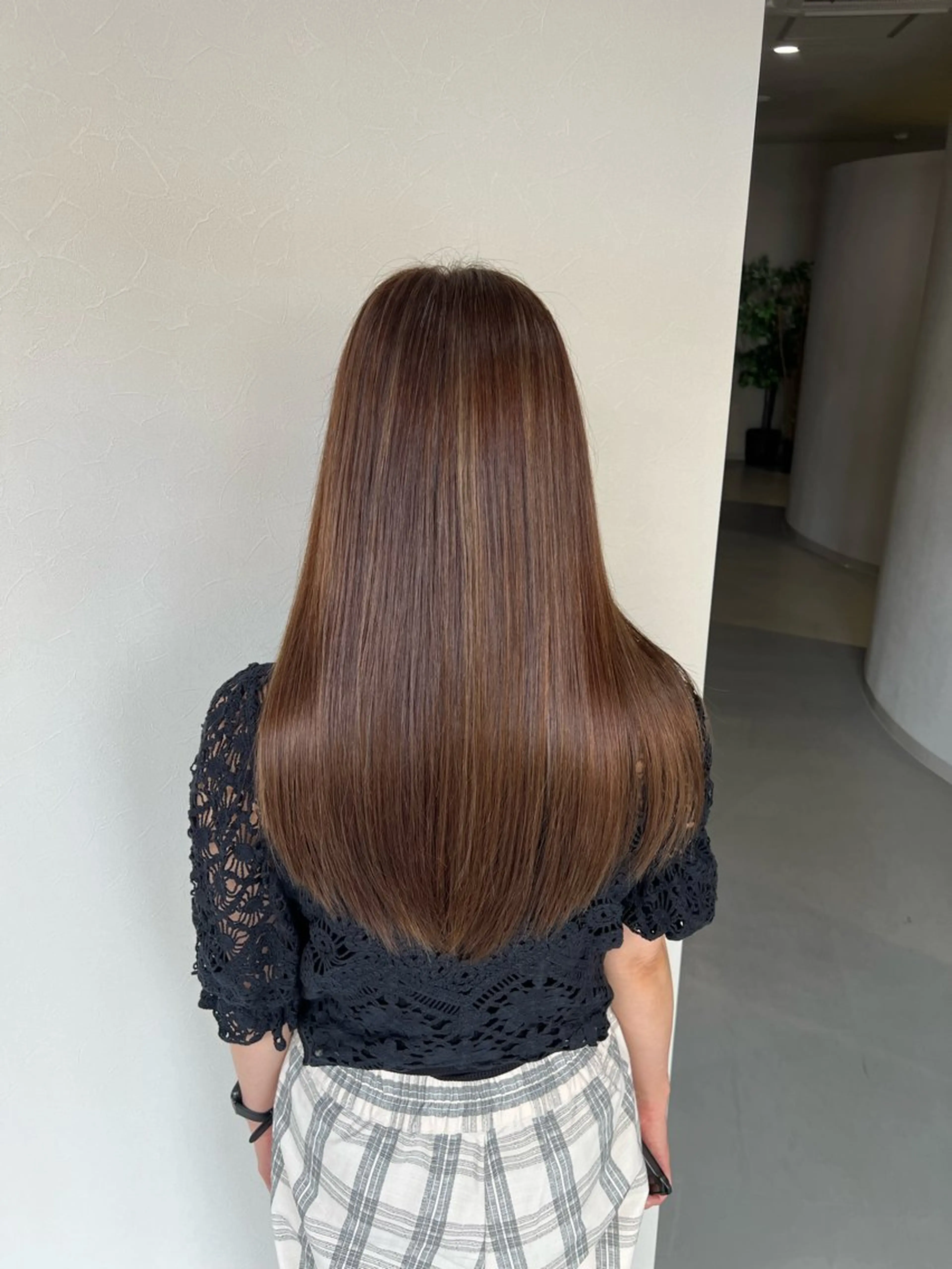 セミロング 縮毛矯正 RELACE【リレイス】所属・長野 英聡のヘアスタイル
