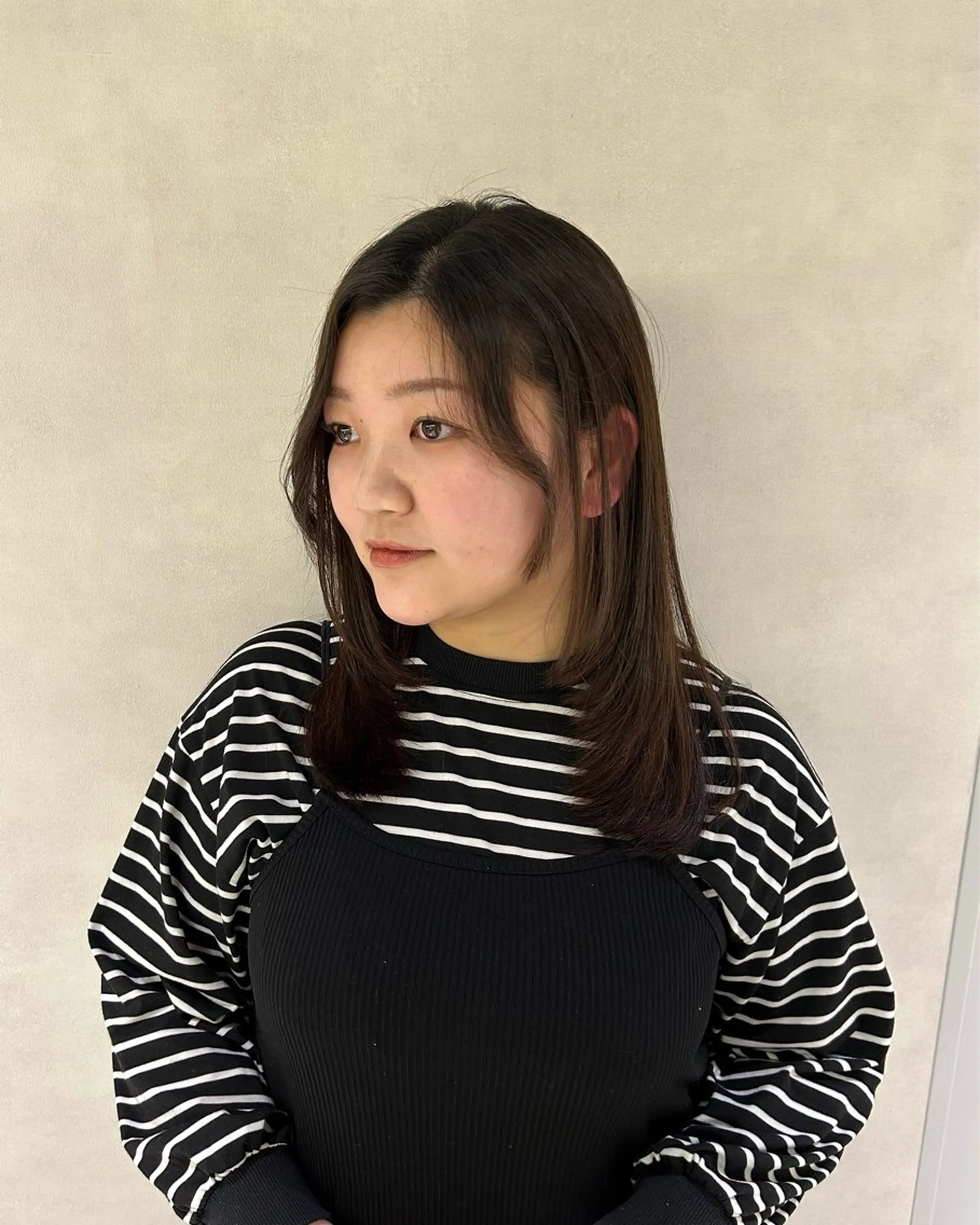 ミディアム レイヤーカット 寺川留以 /カットモデル募集中のヘアスタイル