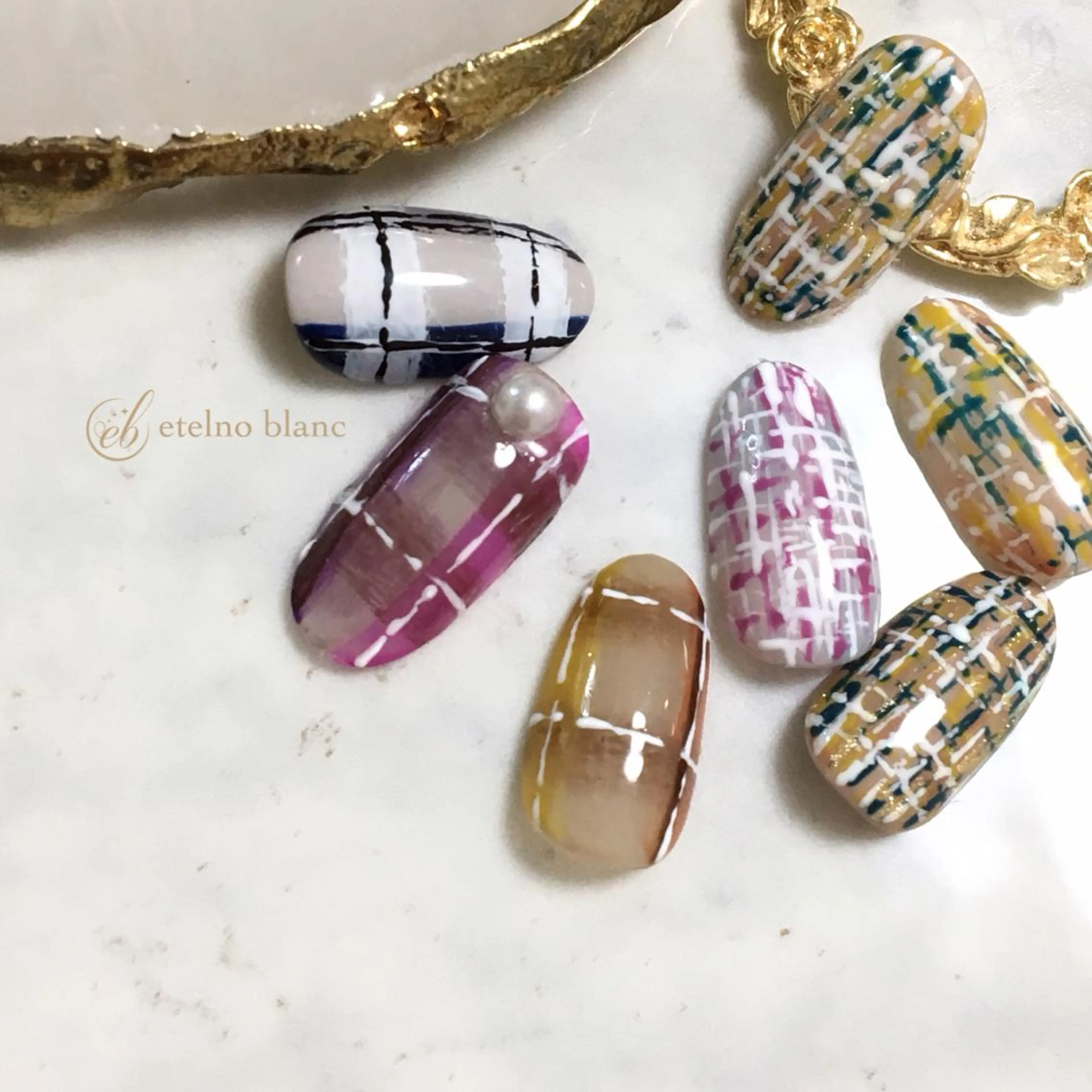ネイル etelno blanc中目黒のネイルデザイン