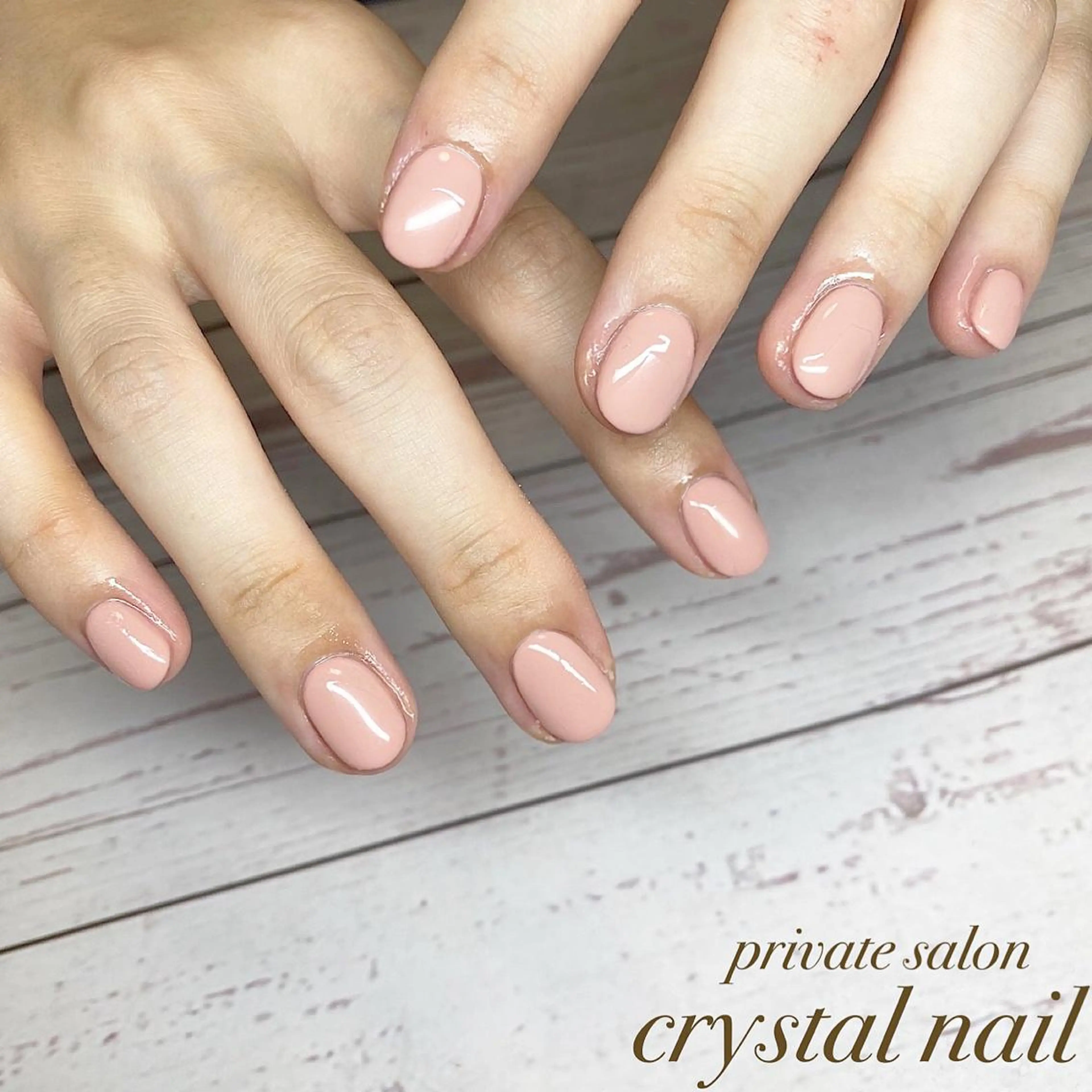 ネイル ピンク Crystal Nailのネイルデザイン