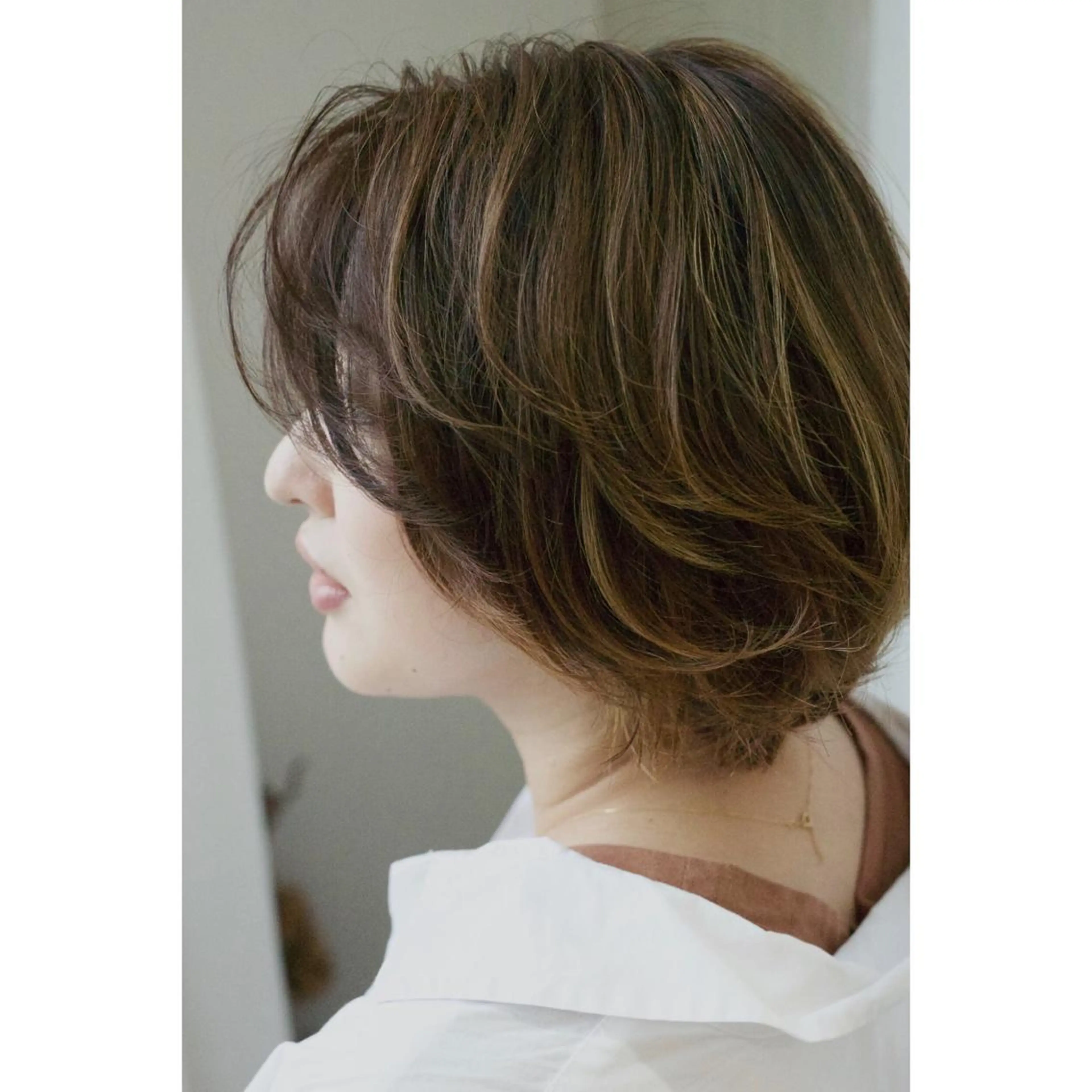 ショート カラー カット ヘアカラー タナカ マナミのヘアスタイル