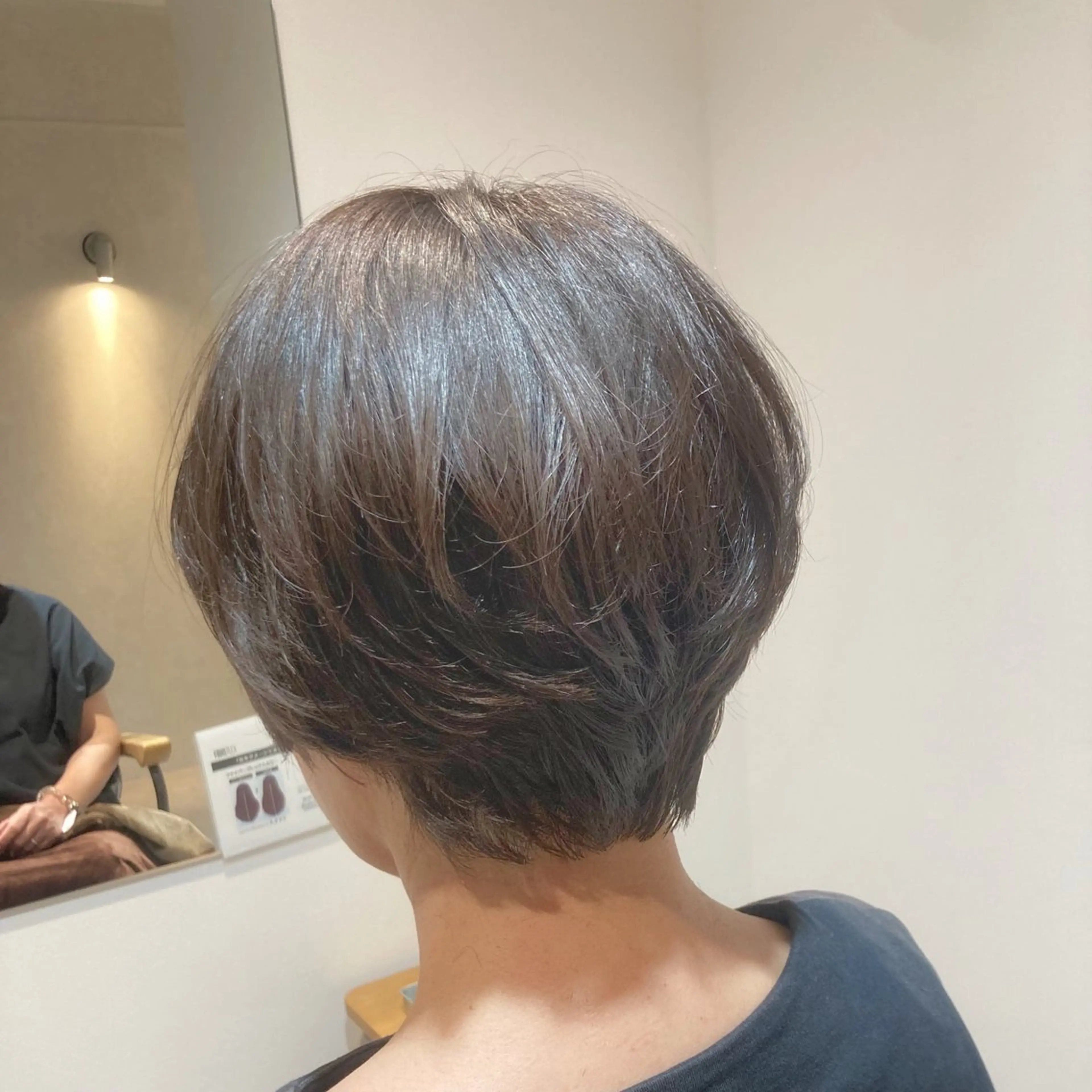 ショート くびれヘア ショートヘア 透明感カラー☆ 中村隆寛のヘアスタイル