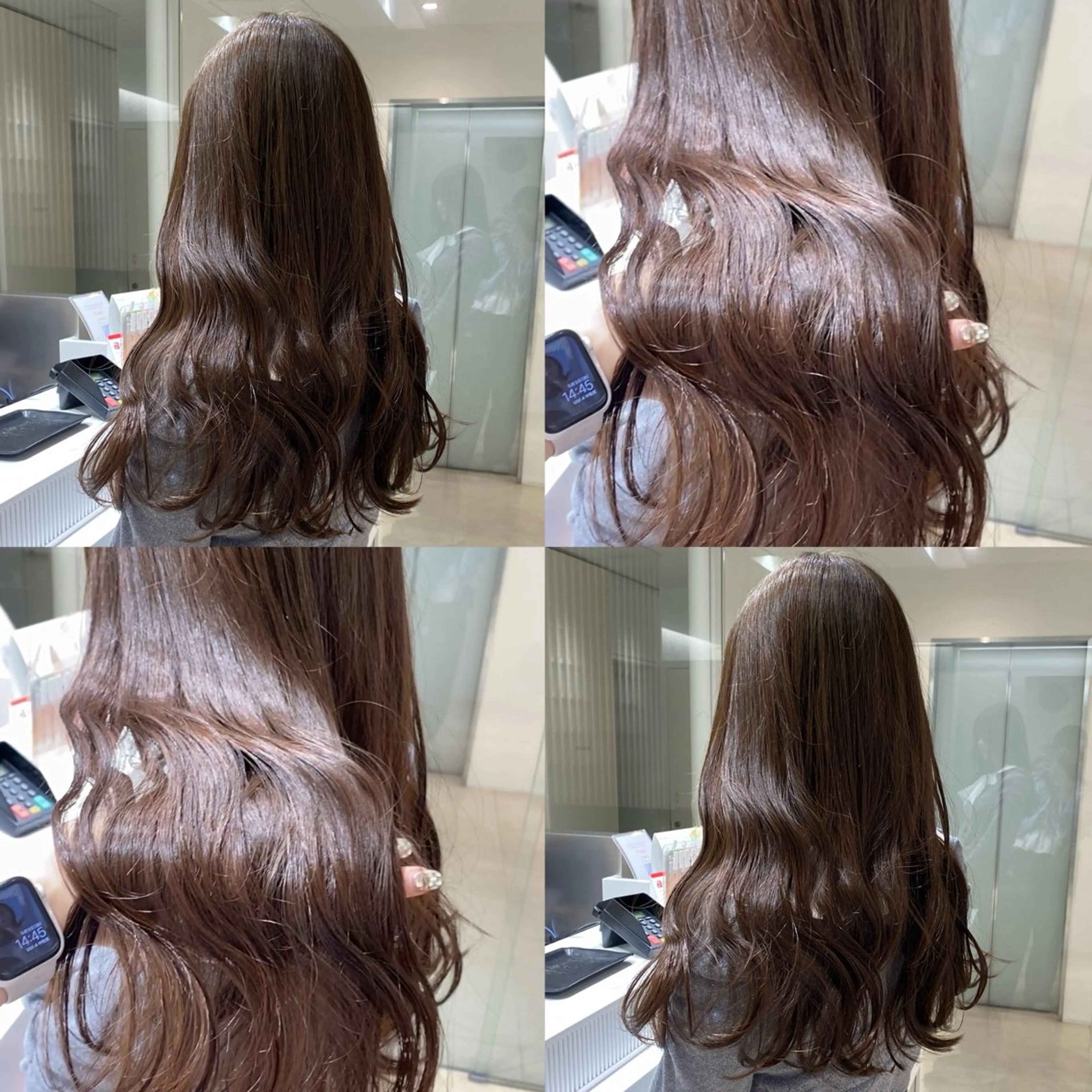 ロング カラー ブラウンカラー カット ヘアカラー トリートメント 松永 わかなのヘアスタイル