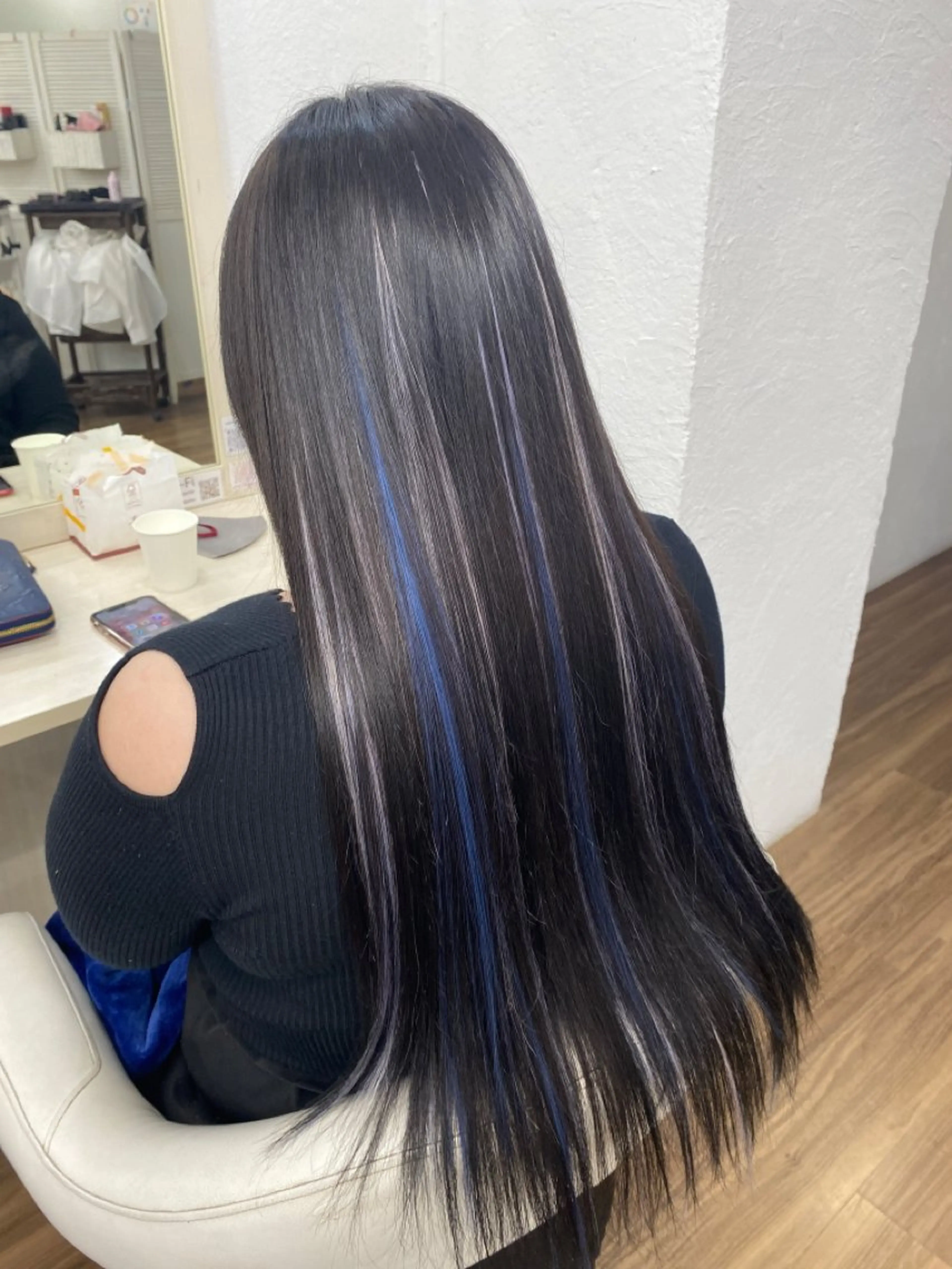 カラー エクステ GLOSS 心斎橋 山上のヘアスタイル