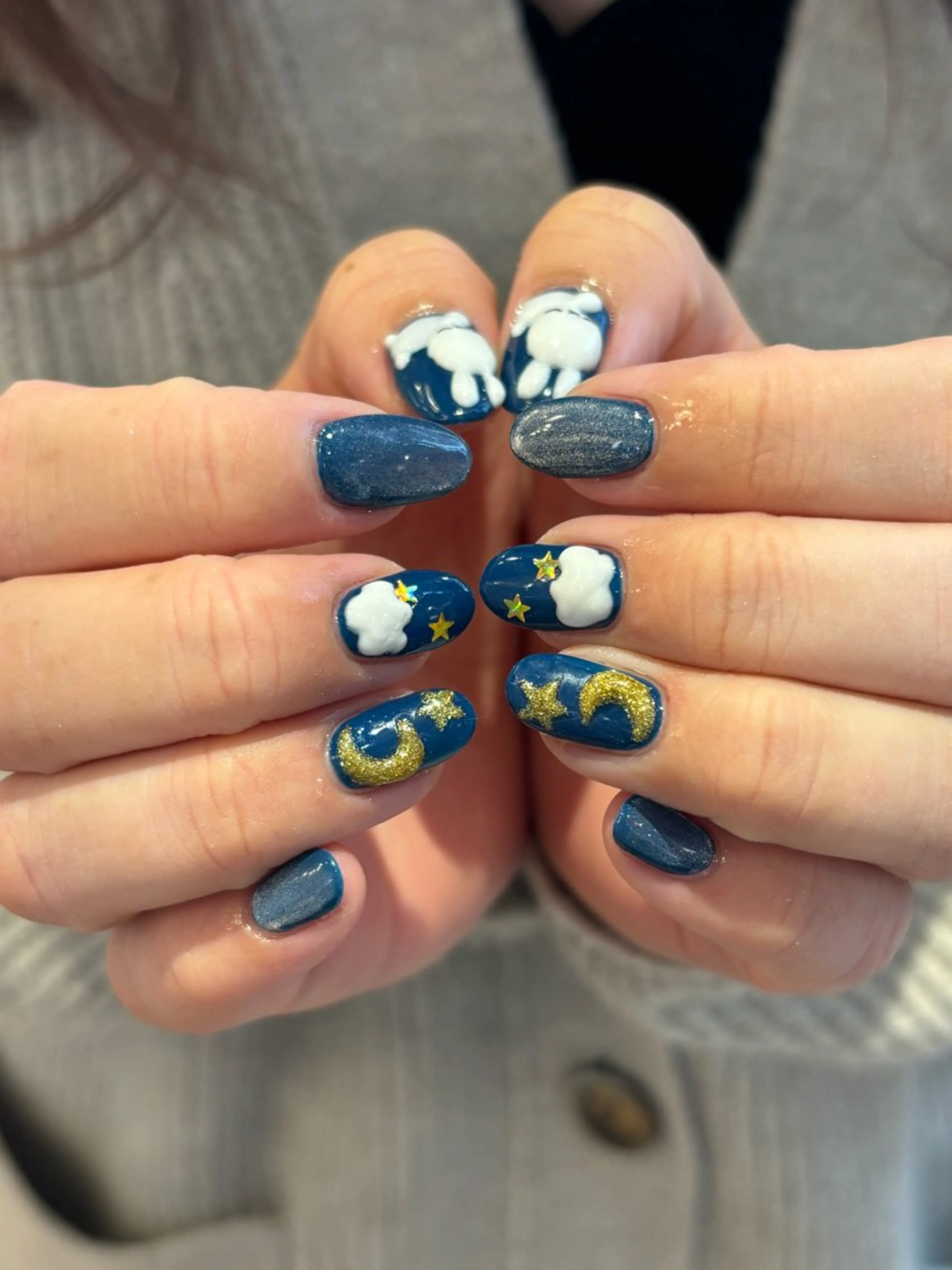 ネイル ハンドネイル 暖色color 🎀Hiroka🎀のネイルデザイン