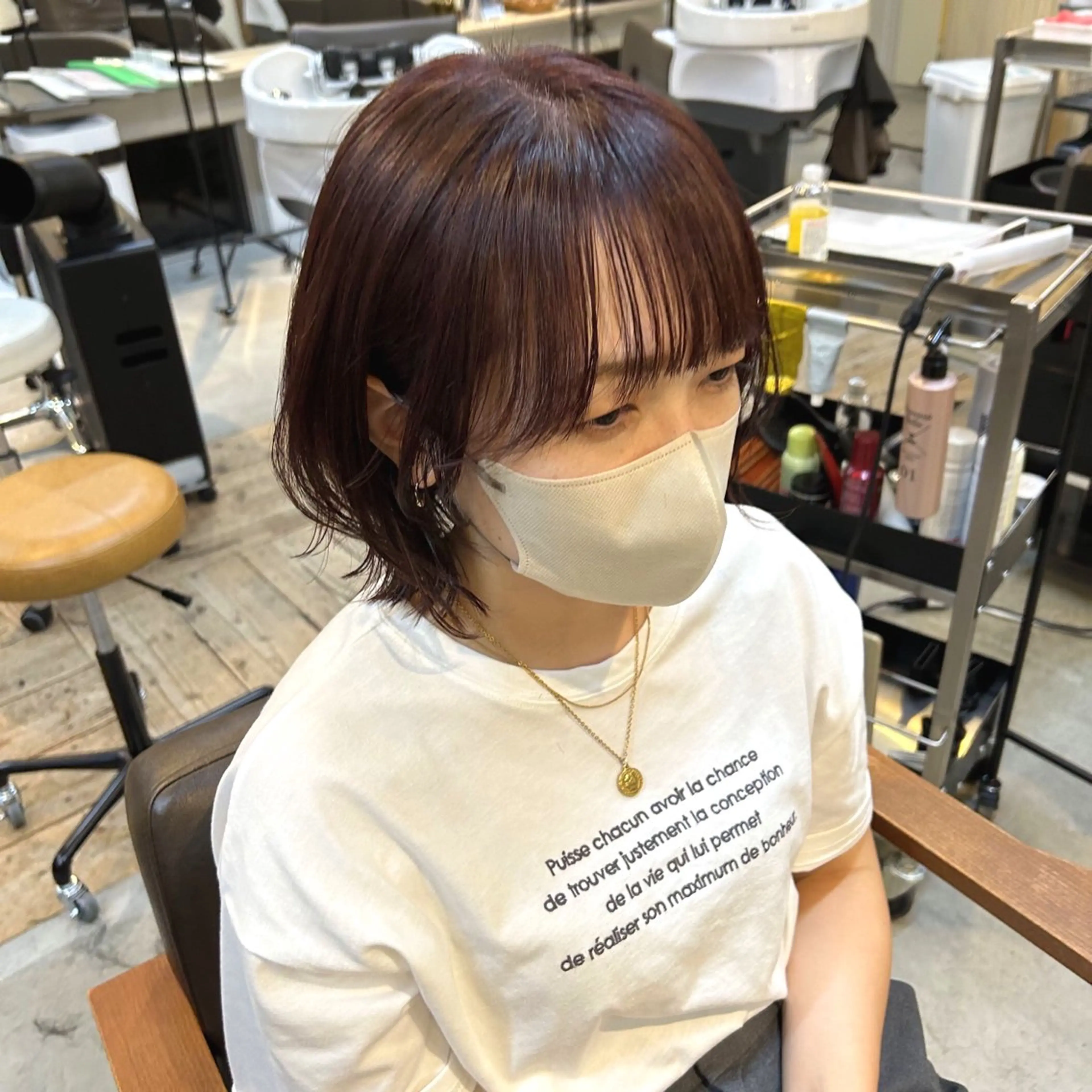 ミディアム カット ヘアカラー トリートメント kachina所属・綿貫 美雪のヘアスタイル