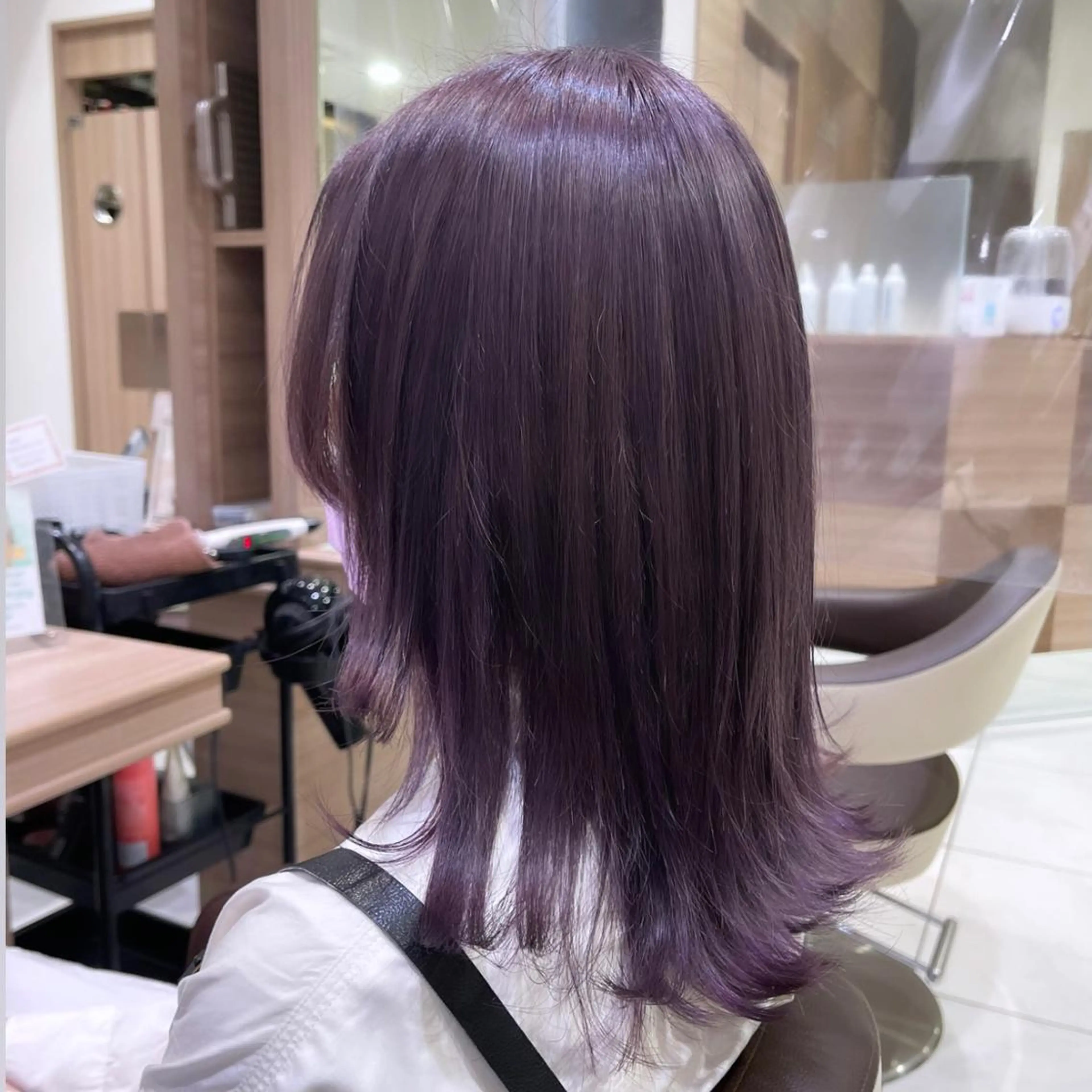 セミロング カラー 艶カラー みゆう🎀のヘアスタイル