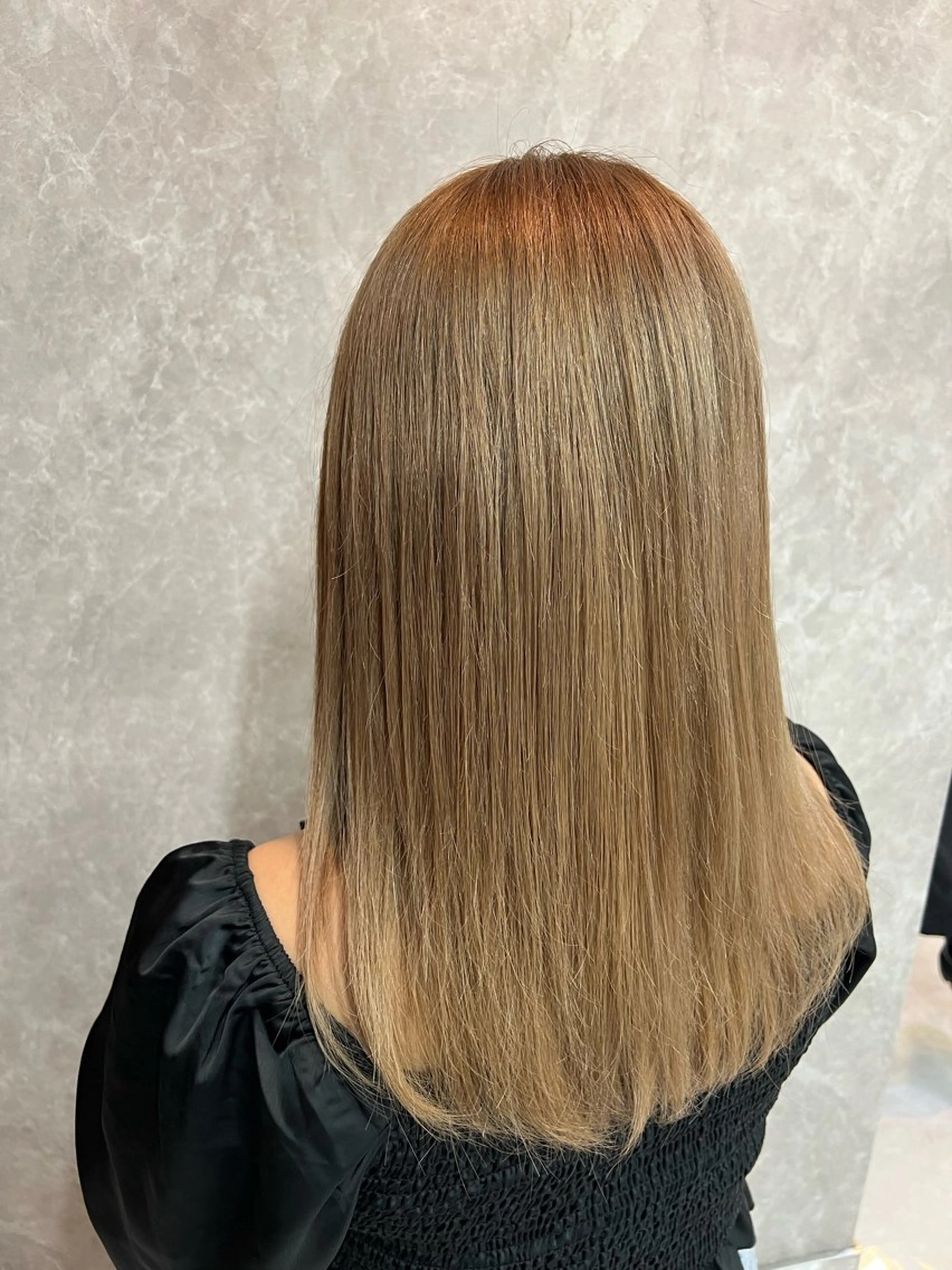 セミロング カラー ベージュカラー ブリーチ ブラウンカラー ダブルカラー ヘアカラー 🌻belle /JUMA🌻のヘアスタイル