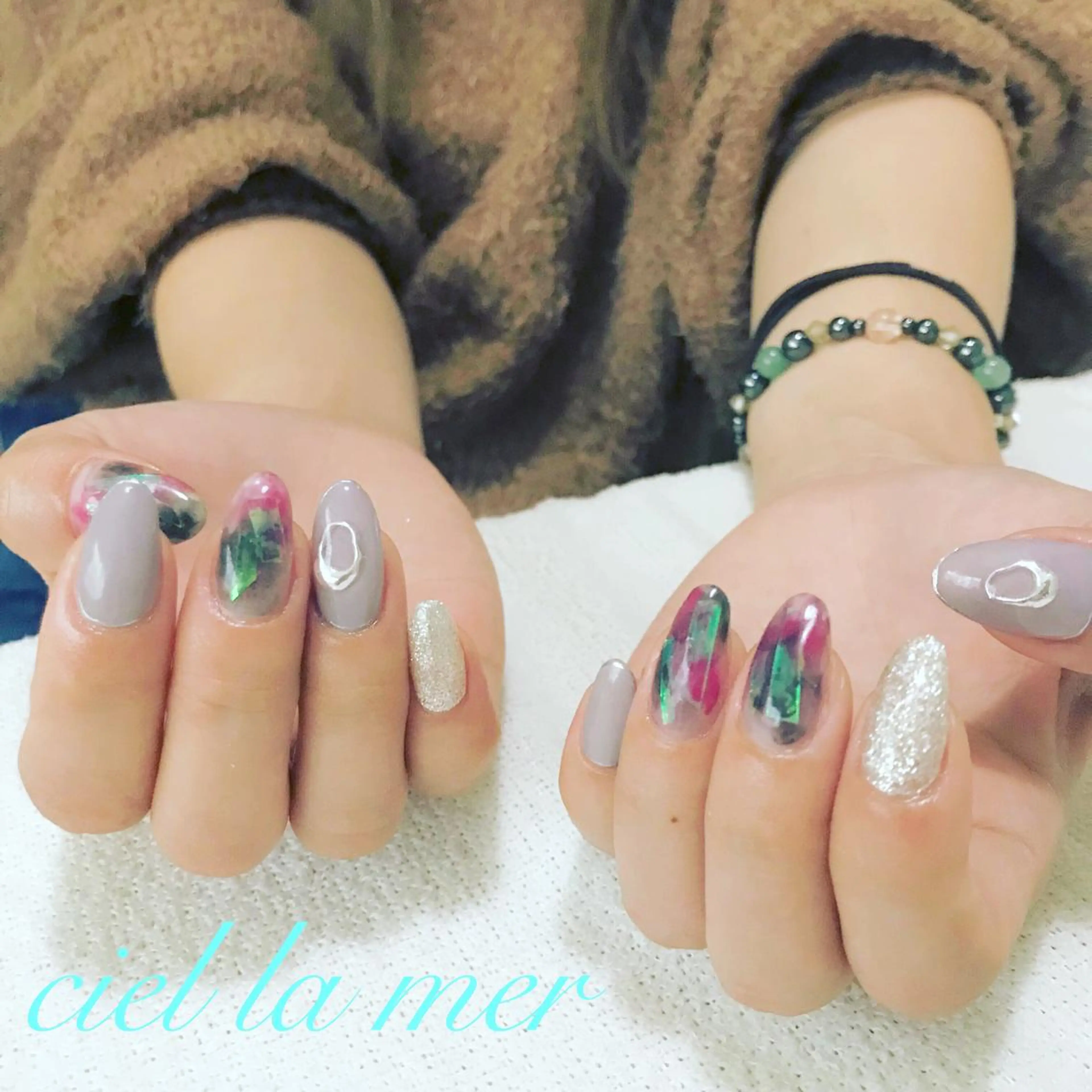 ネイル ハンドネイル フットネイル ciel la merのネイルデザイン