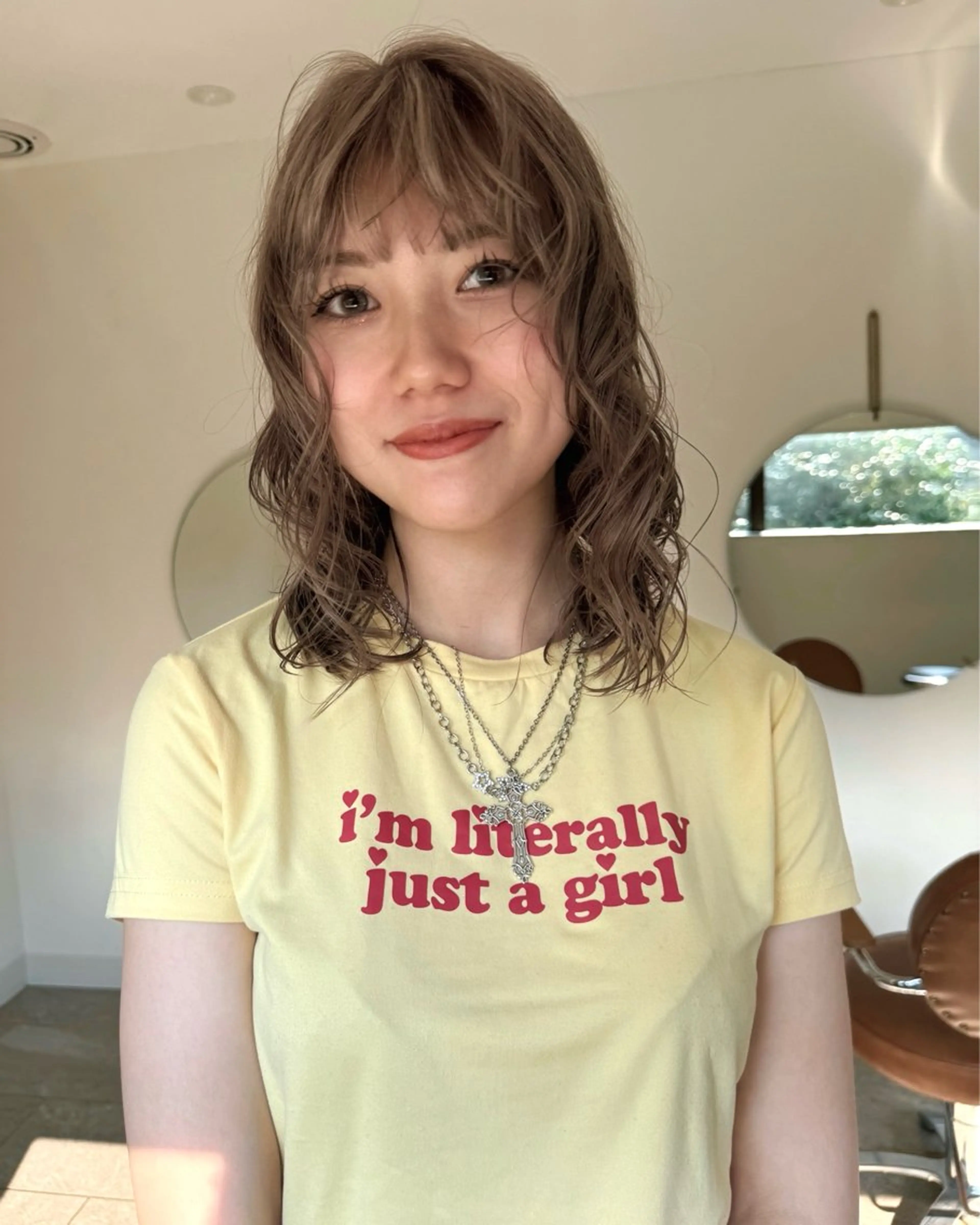 ミディアム カラー ベージュカラー ブロンド デザインカラー ブリーチ/似合わせ Kaito🦕/栄のヘアスタイル