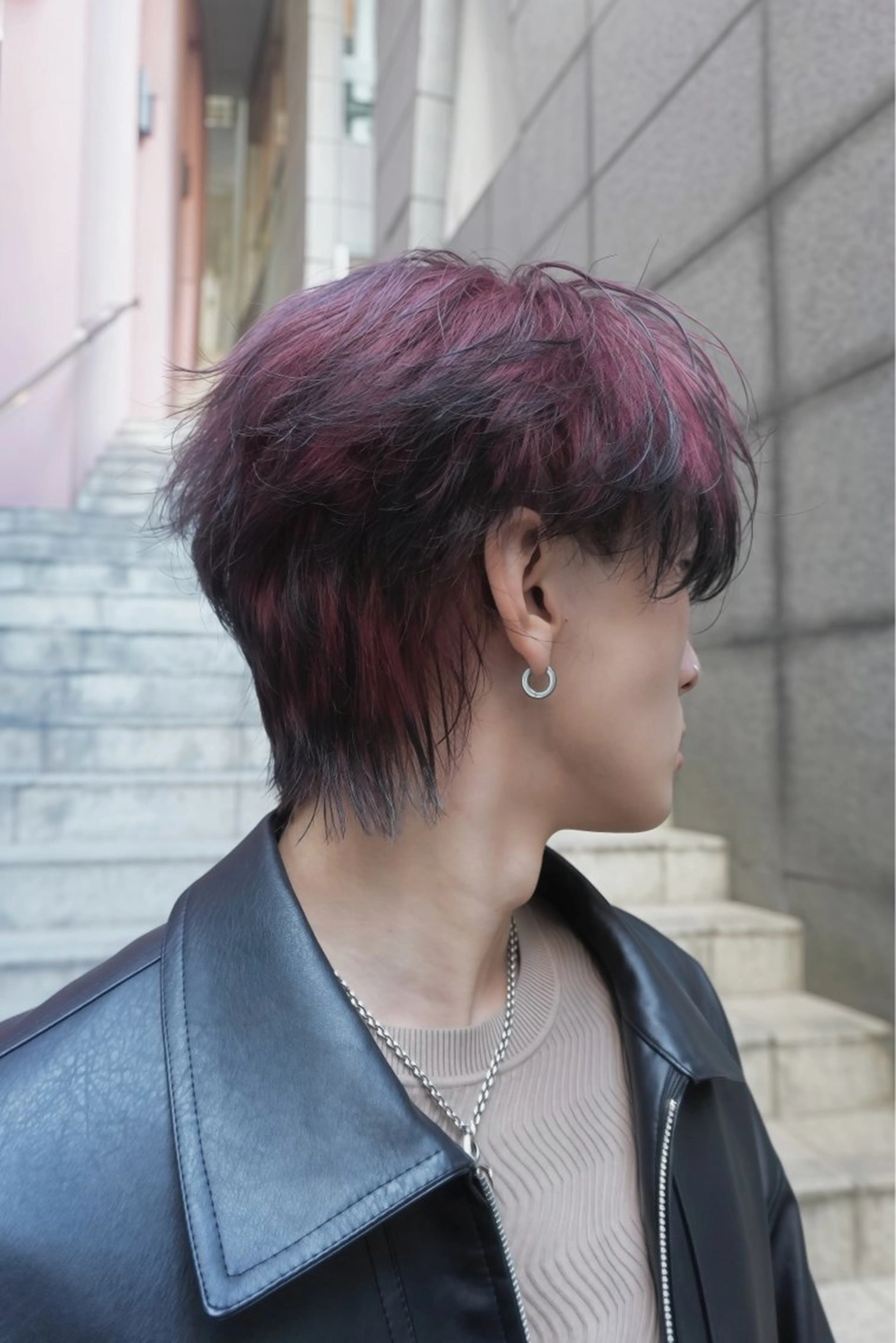 ミディアム カラー メンズ カット ヘアカラー PIA hair design所属・湖城 恵吾のヘアスタイル