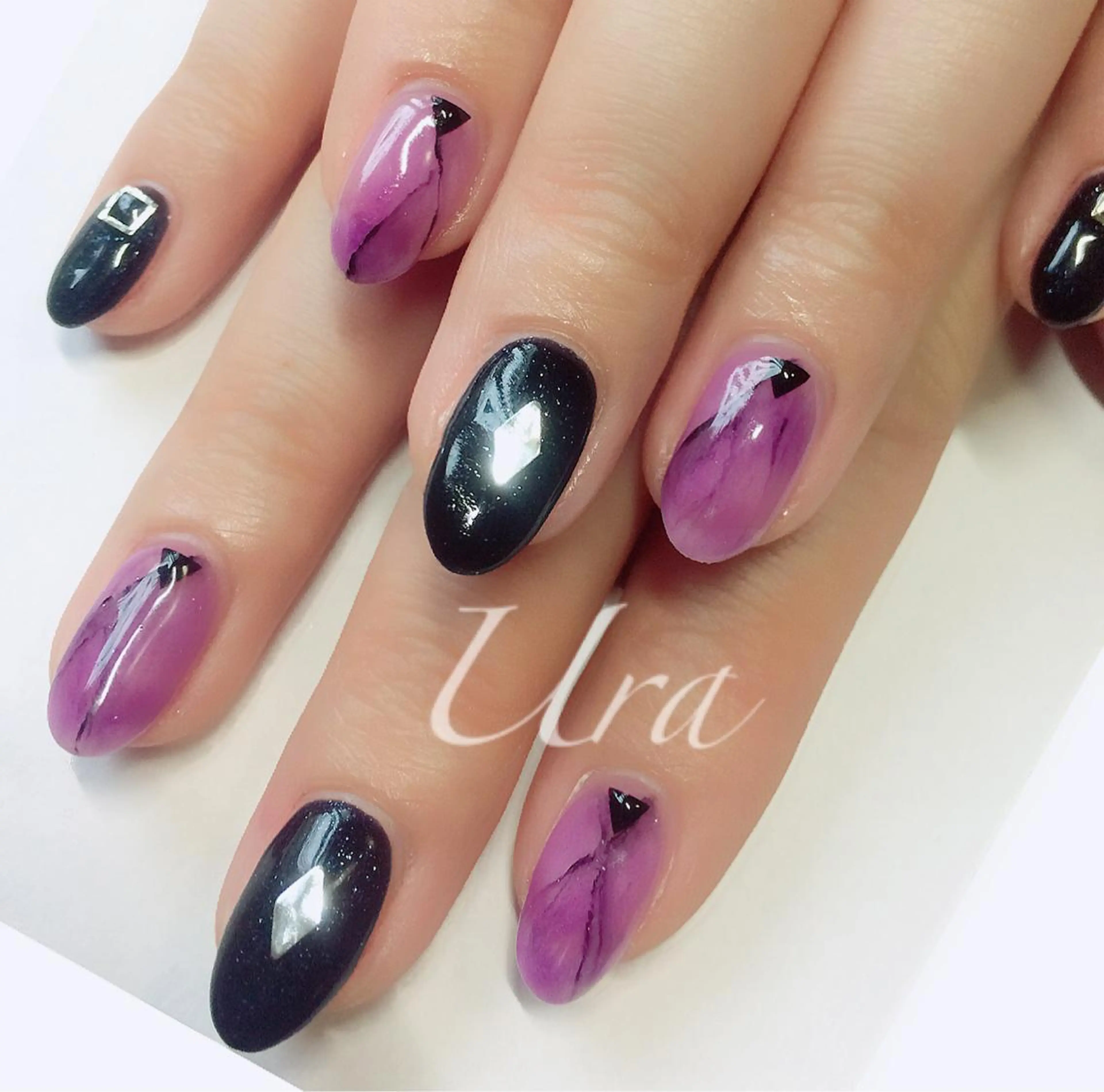 ネイル クリアネイル ラメ(グリッター) UrakoNail 《nail》のネイルデザイン
