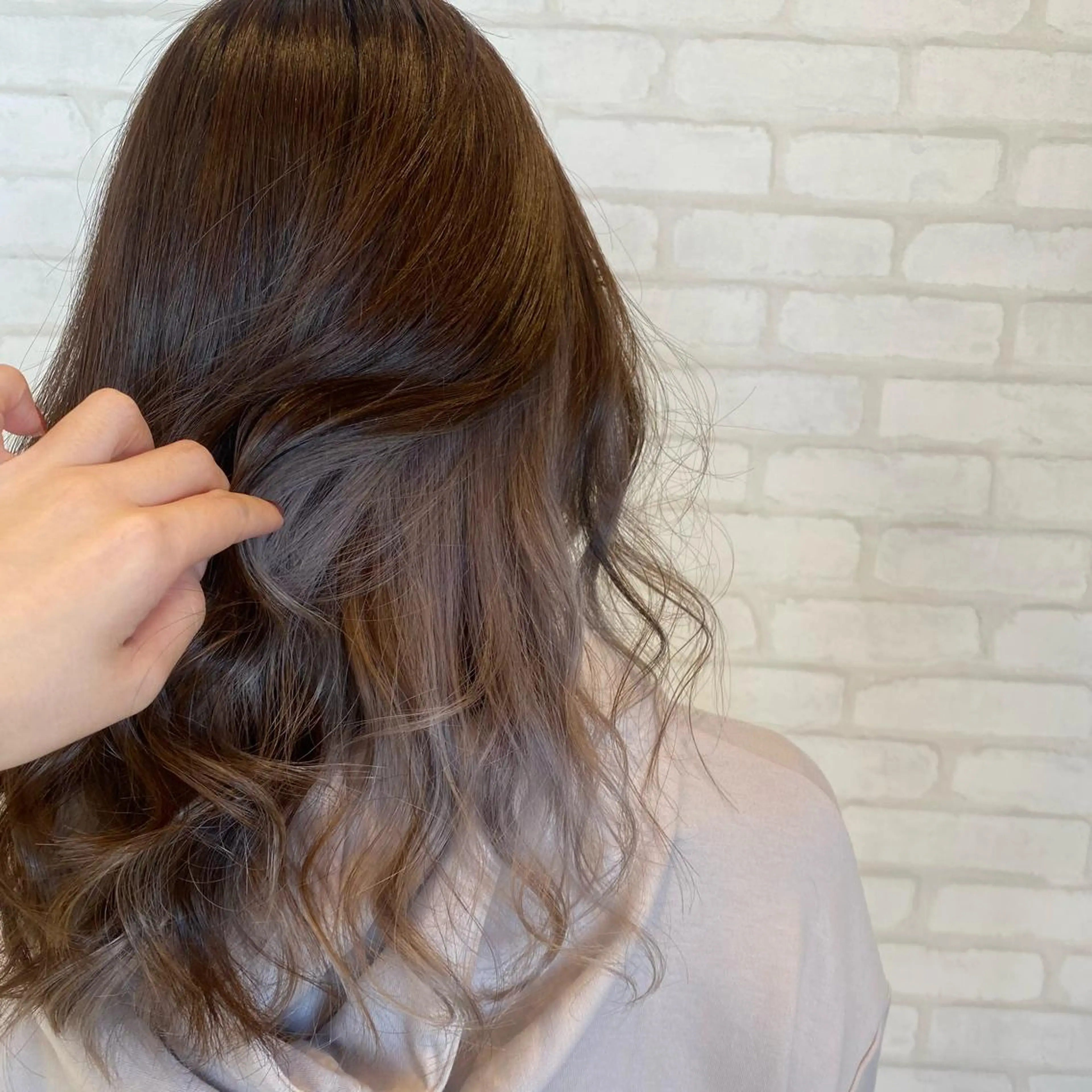 セミロング カラー カット ヘアカラー トリートメント ノンダメージサロンBonheur銀座並木通り店所属・ULTOWA/銀座 ERIのヘアスタイル