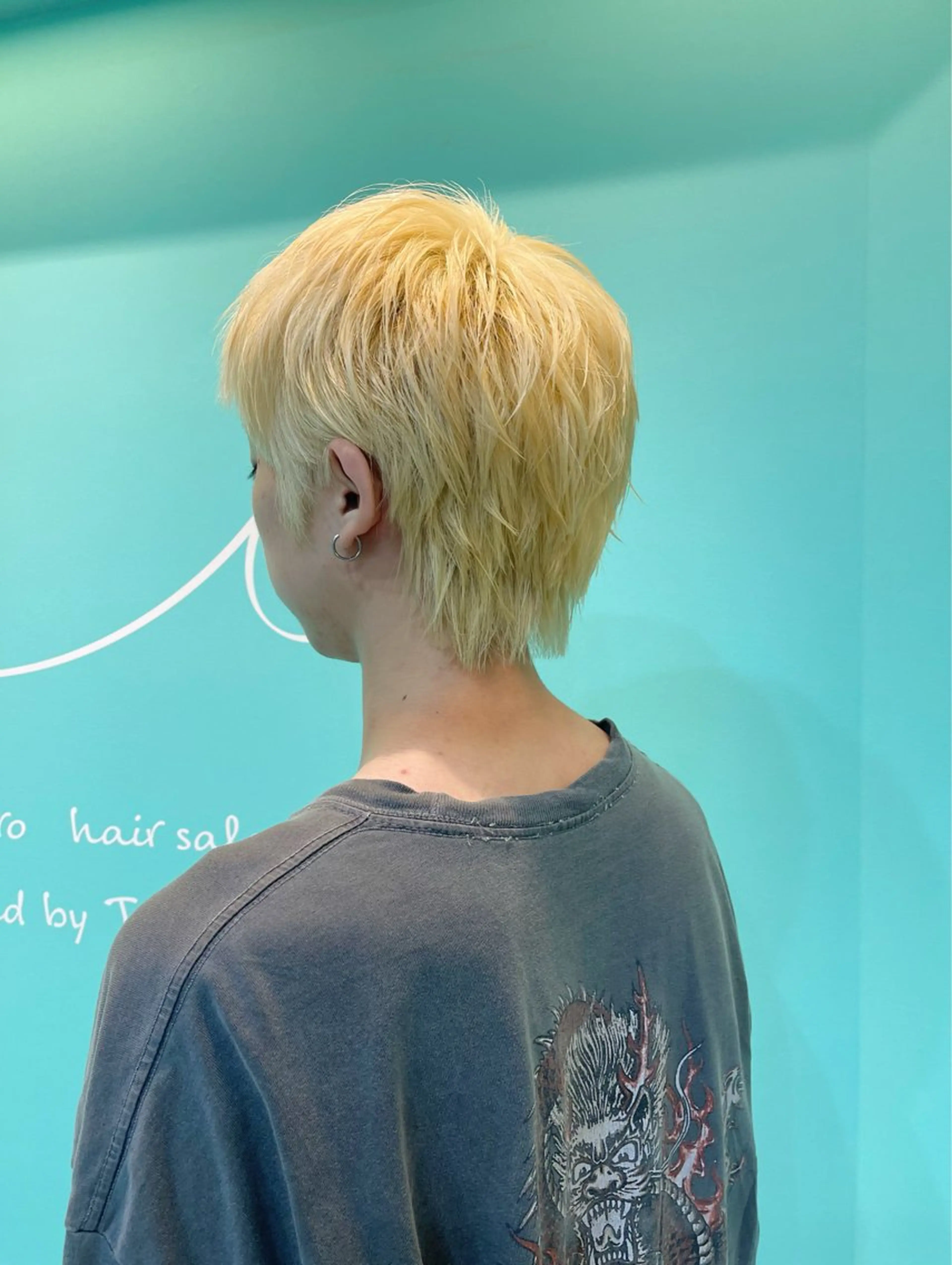メンズ ヘアカラー ‎🤍艶カラー‎🤍 ハイトーンカラー🤍のヘアスタイル
