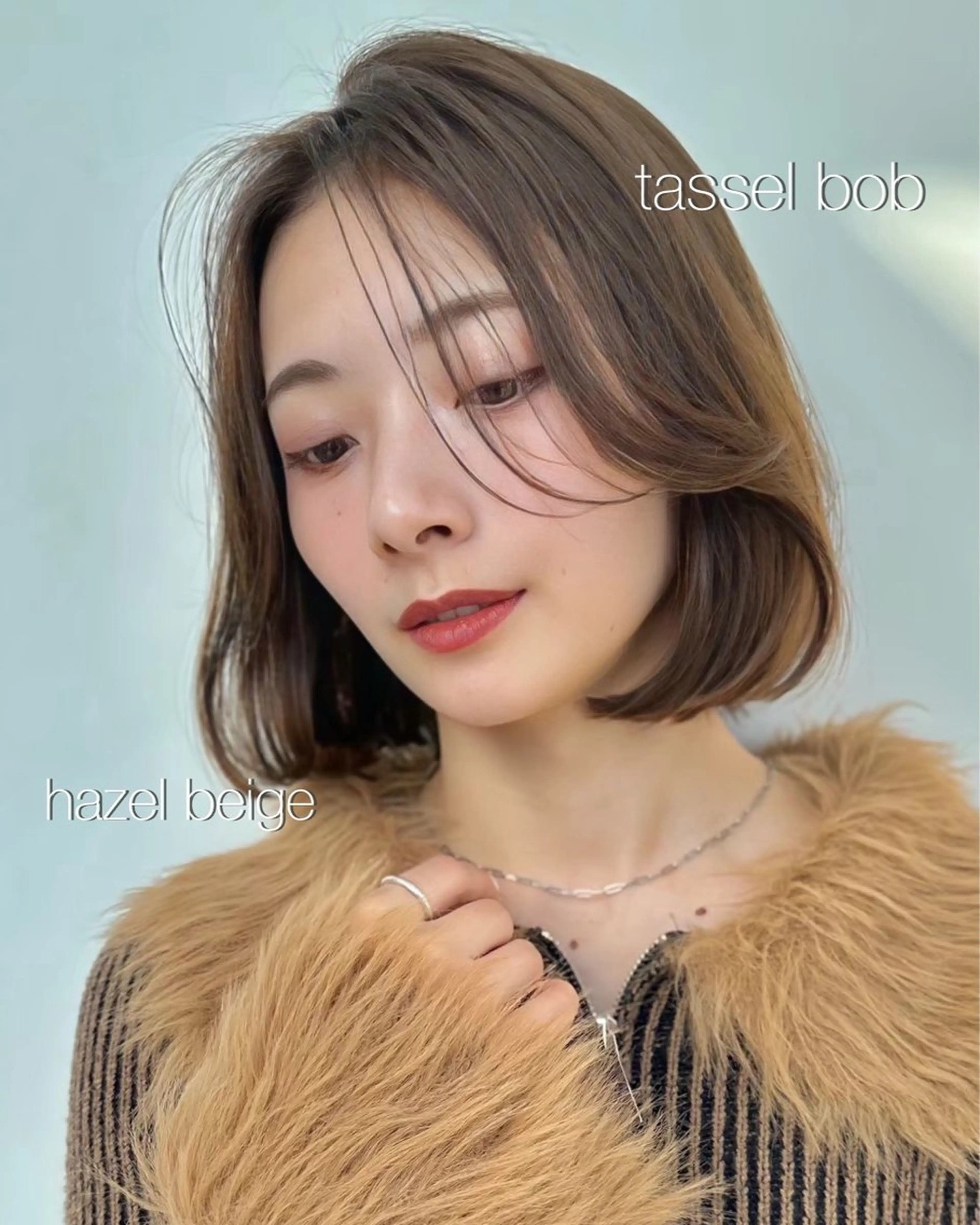 ミディアム カット トリートメント けいし🐬ボブ 美髪縮毛矯正のヘアスタイル