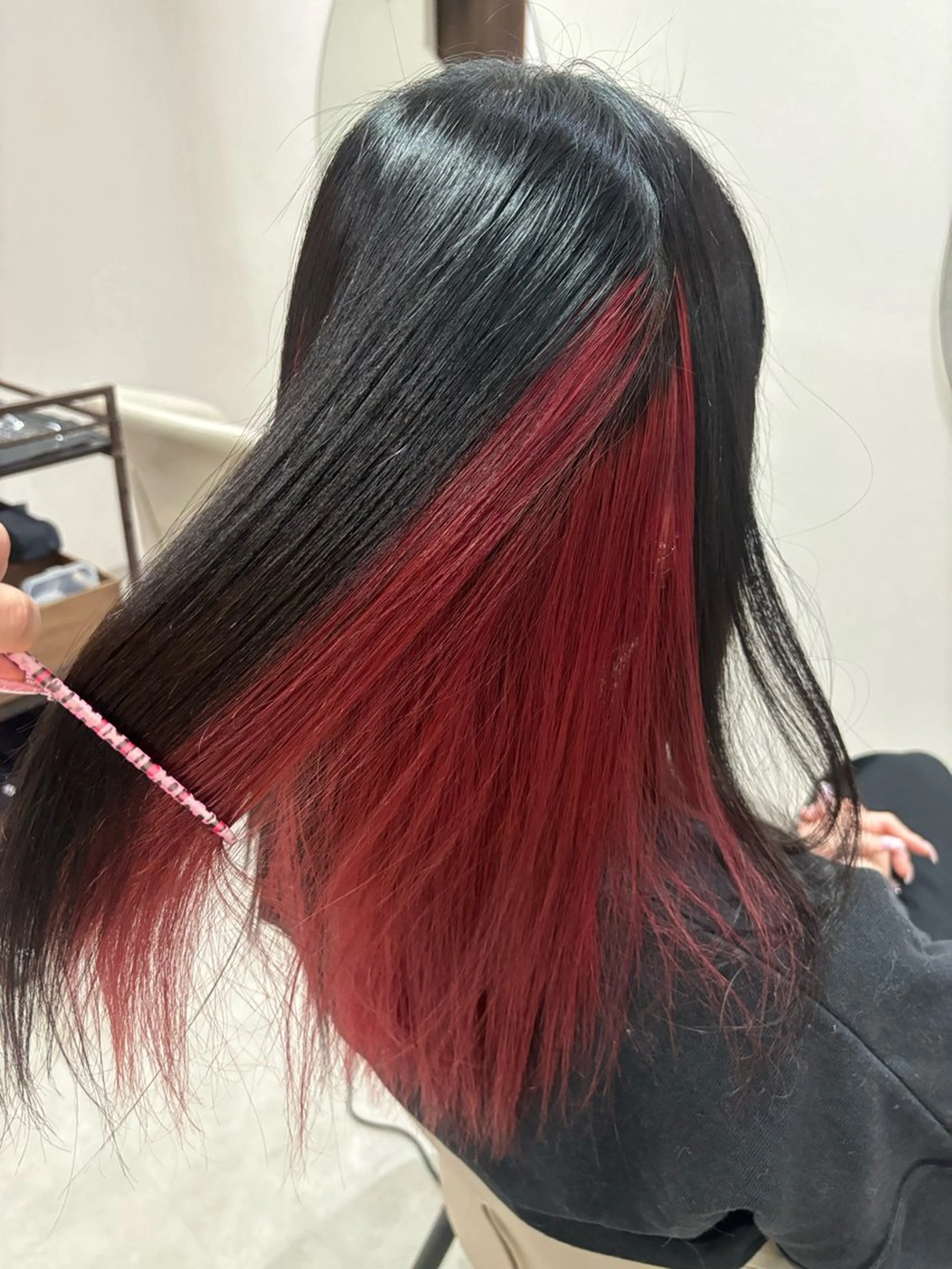 ロング カラー ブリーチ カット ヘアカラー 🐼 こゆきのヘアスタイル