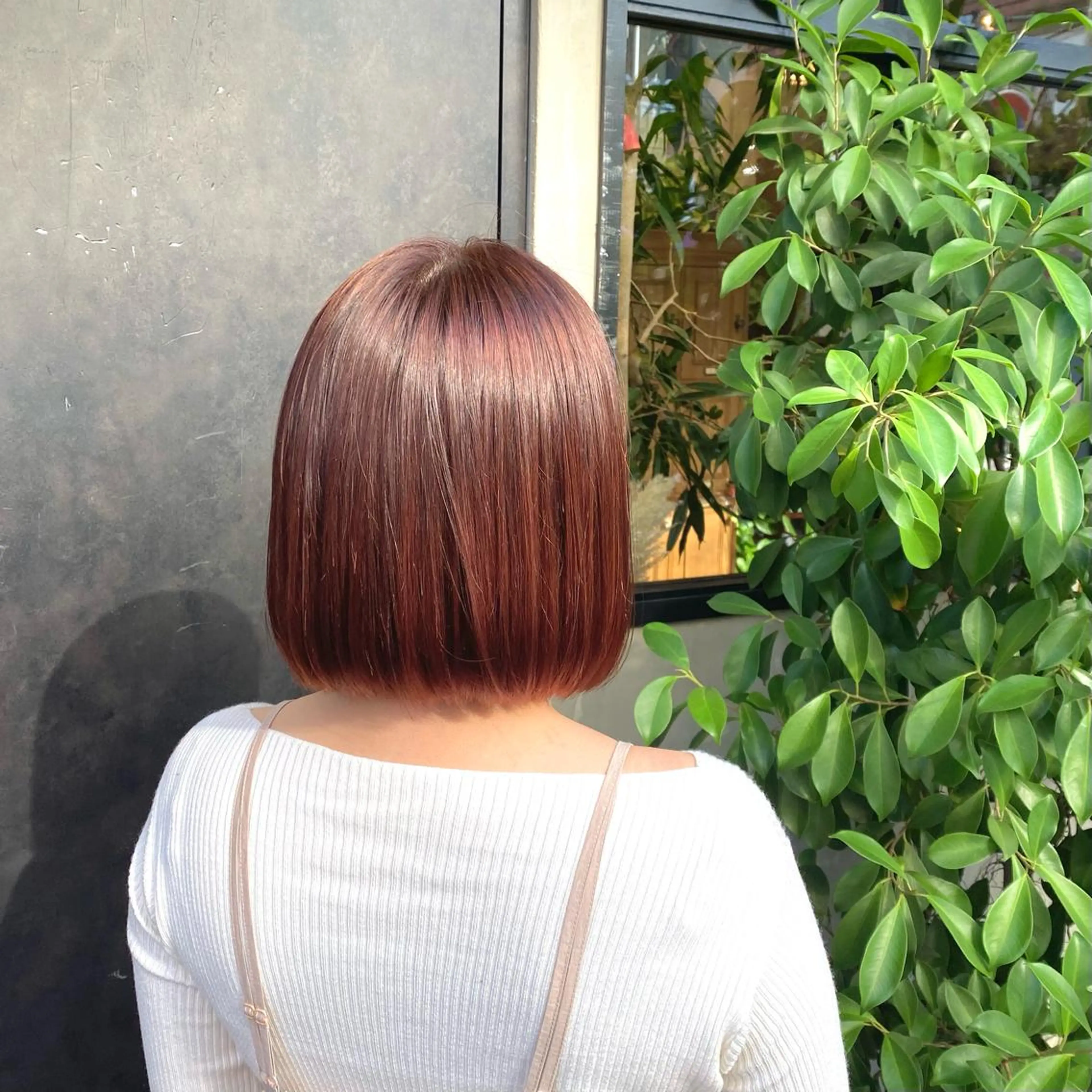 ミディアム カット ヘアカラー トリートメント 比嘉 陽のヘアスタイル