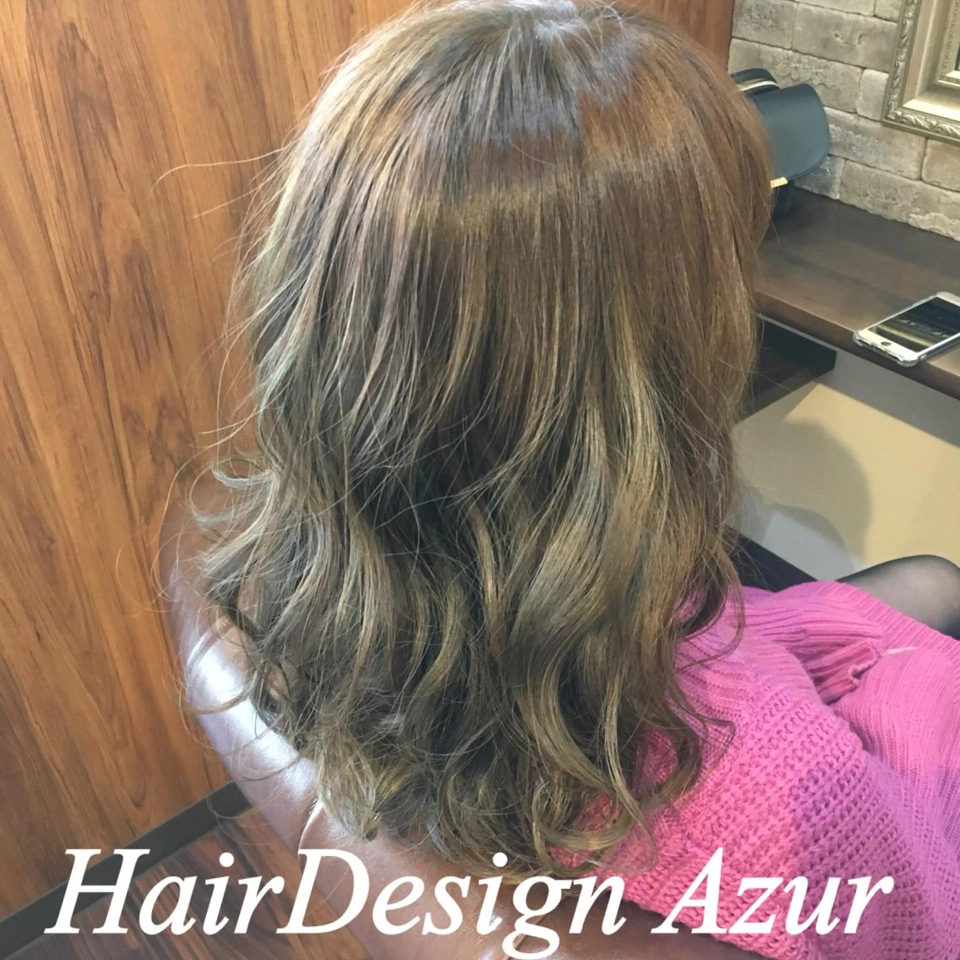セミロング カラー HairDesign Azurのヘアスタイル