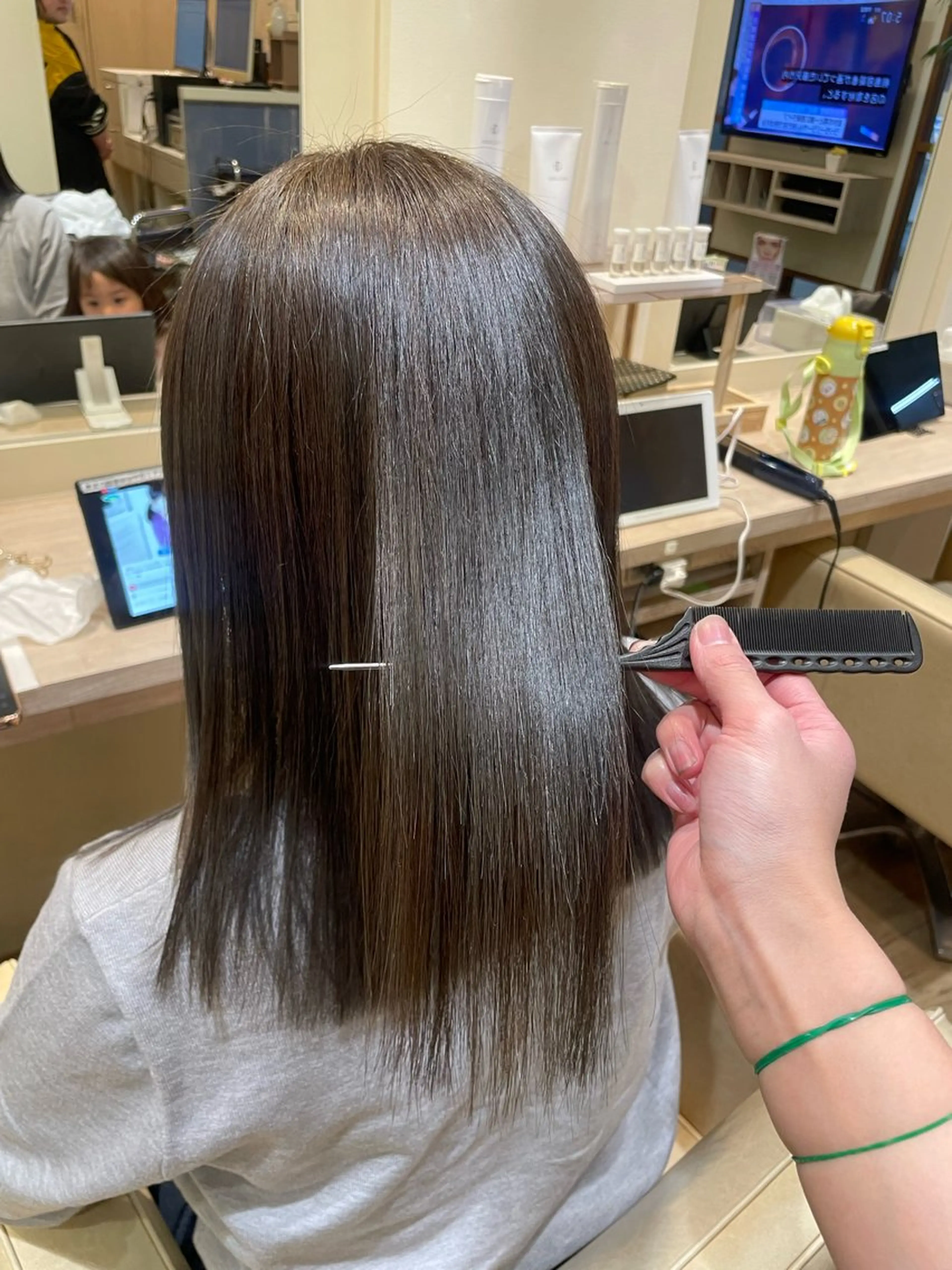 ミディアム 髪質改善 トリートメント ヘアカラー トリートメント 髪質改善/Bloss om🌷高橋沙衣のヘアスタイル