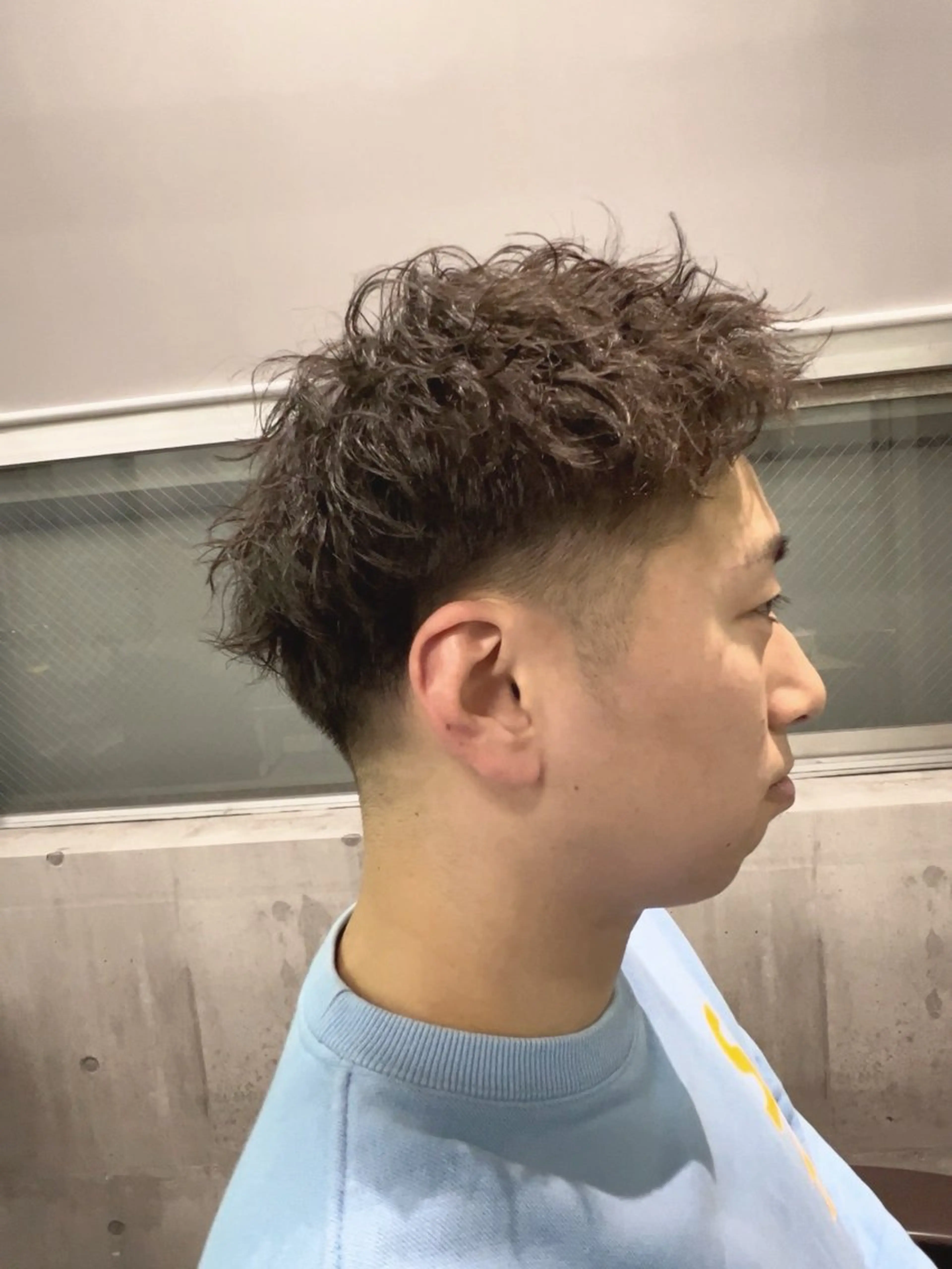 ショート パーマ メンズ カット パーマ newi ナカノのヘアスタイル