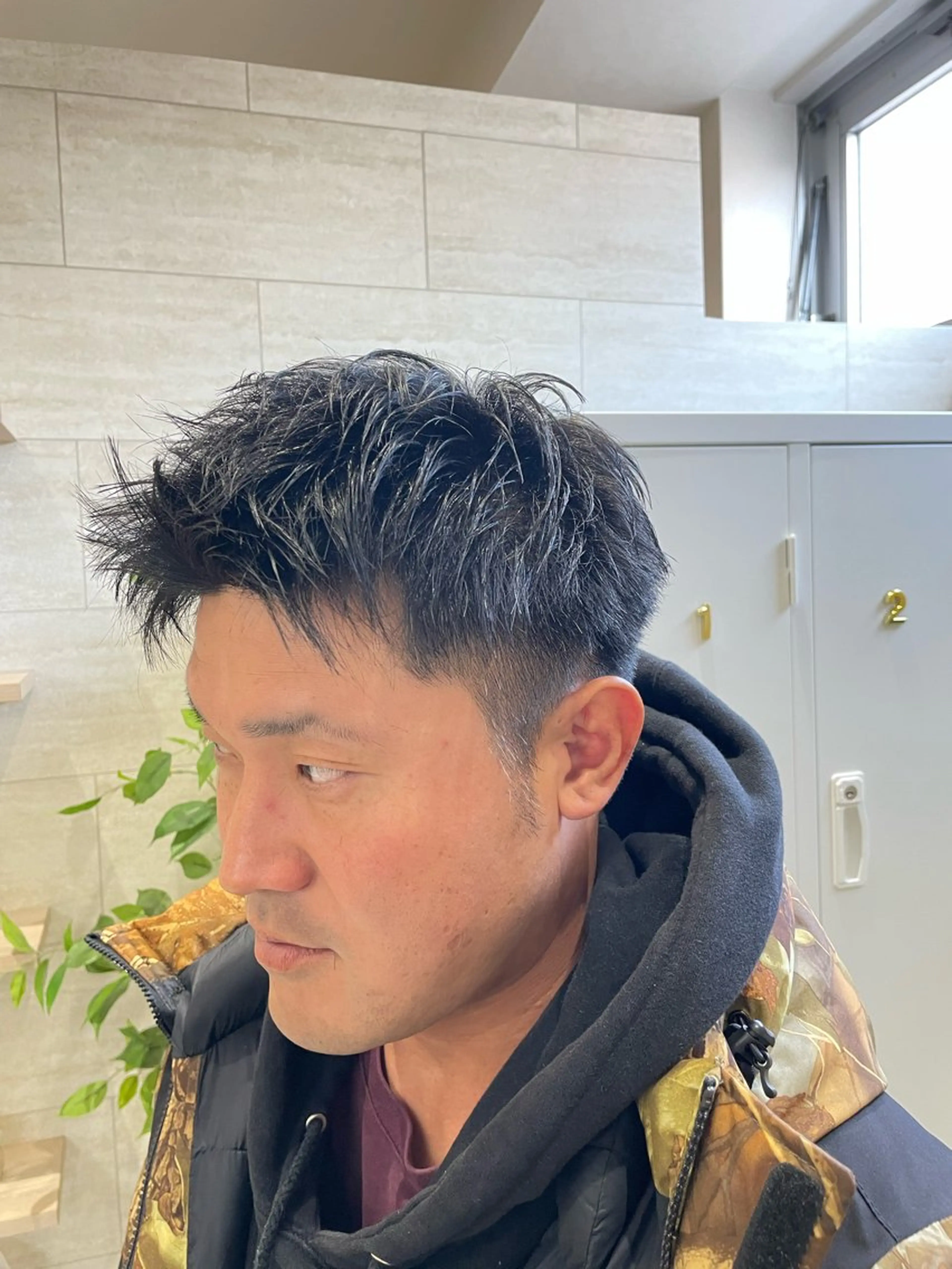 ショート メンズ スパイキーショート ショートヘア カット Zina熊本/山下 開世/縮毛矯正のヘアスタイル