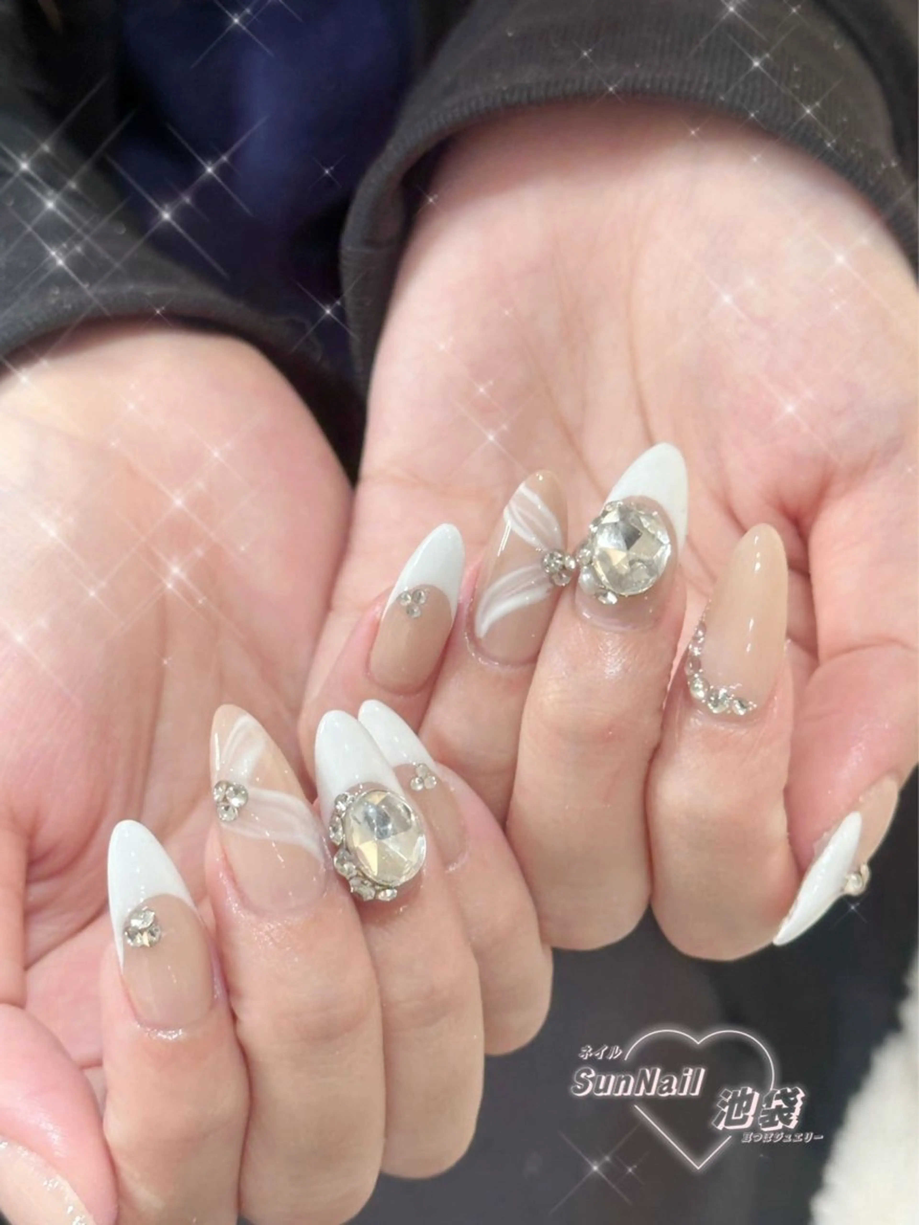 ネイル チークネイル 長さ出し フレンチネイル ガーリー ハロウィン ハンドネイル ハンドケア Sun Nail 池袋のエステ・リラクイメージ