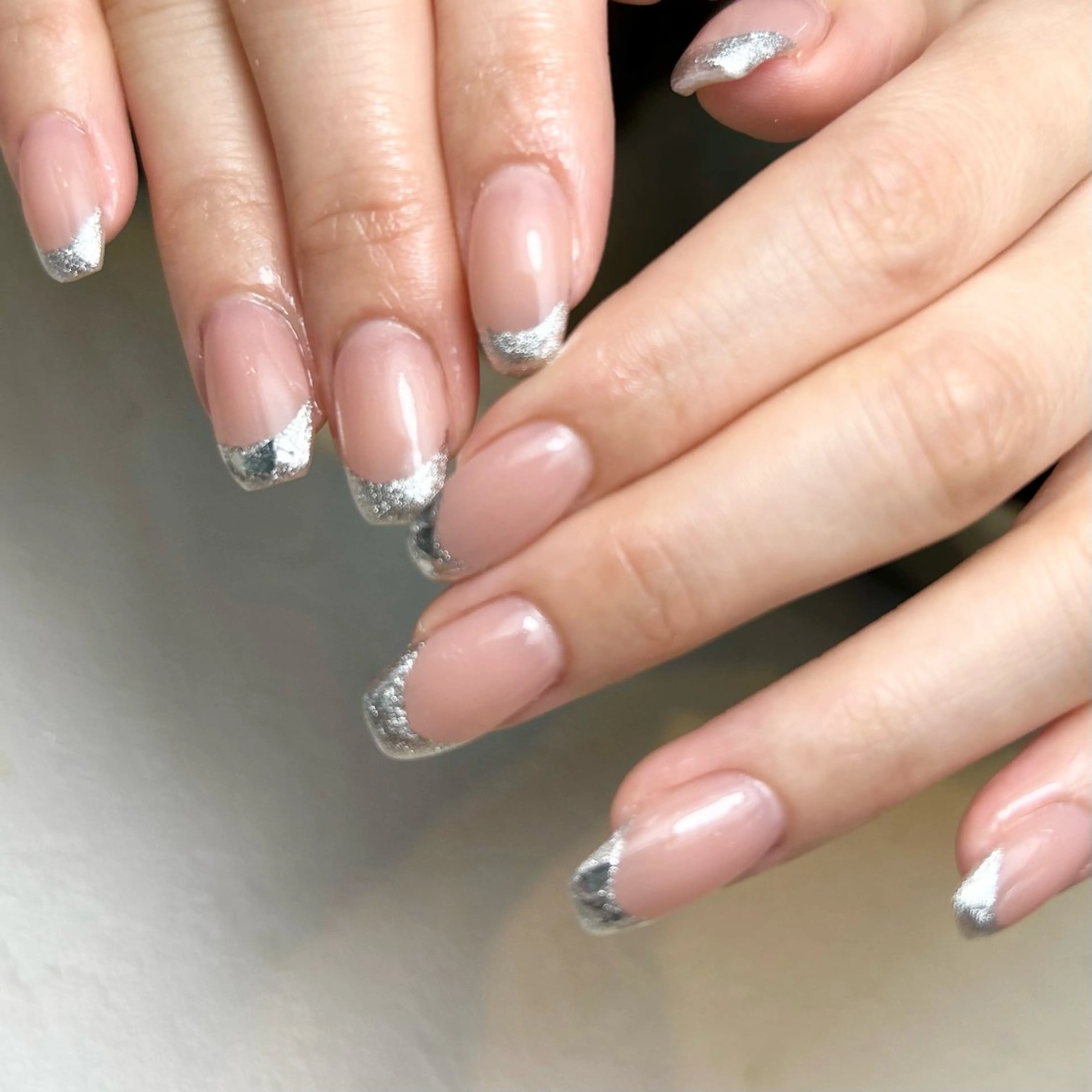 ネイル フレンチネイル ガラスフレンチ ネイルサロンmuumii所属・東十条muumii ネイルまつ毛のネイルデザイン