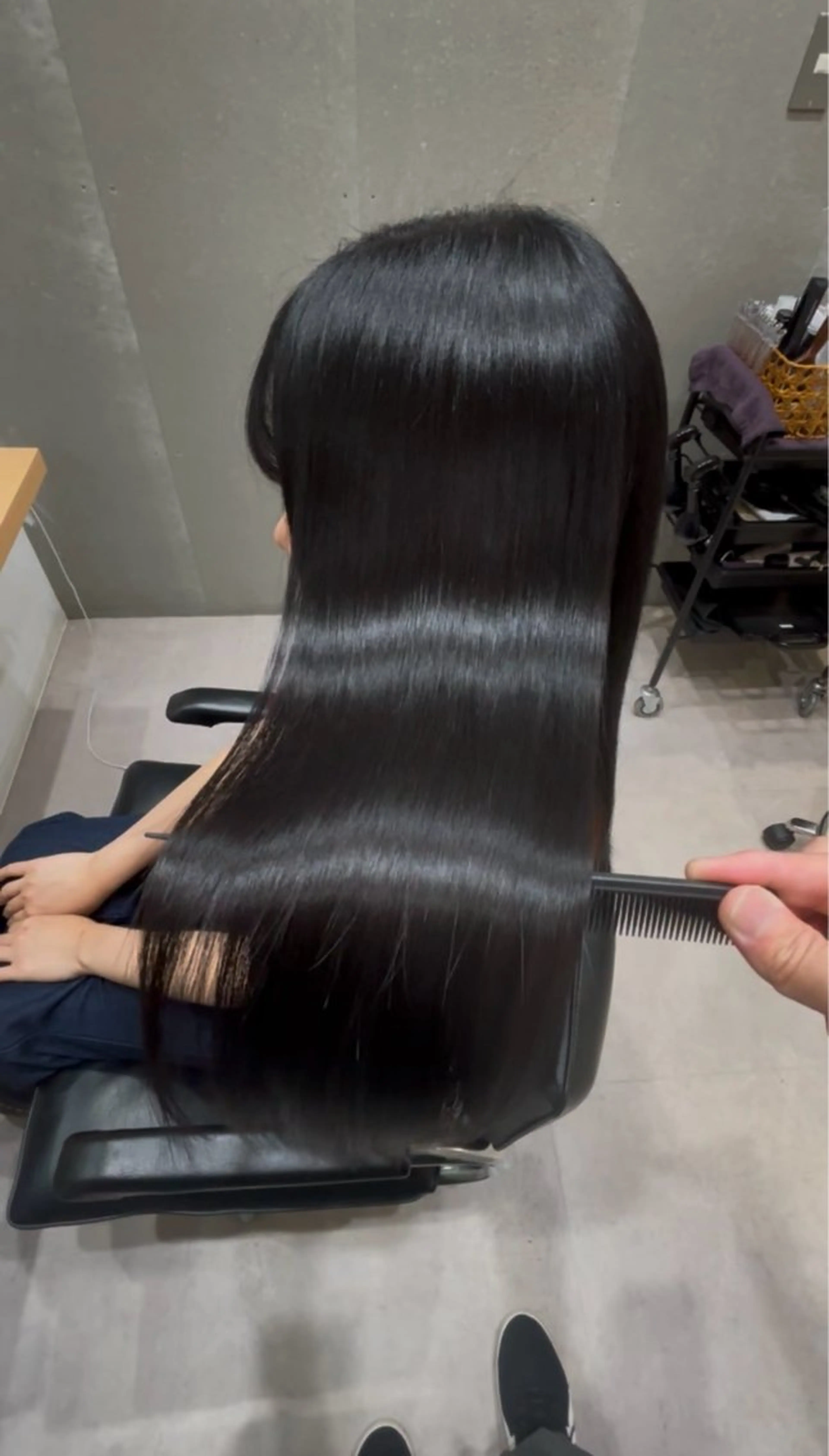 セミロング 髪質改善 トリートメント トリートメント GOTODAY  SHAiRE SALON　新宿Aura店所属・髪質改善ヘアケア 艶髪特化/上田のヘアスタイル