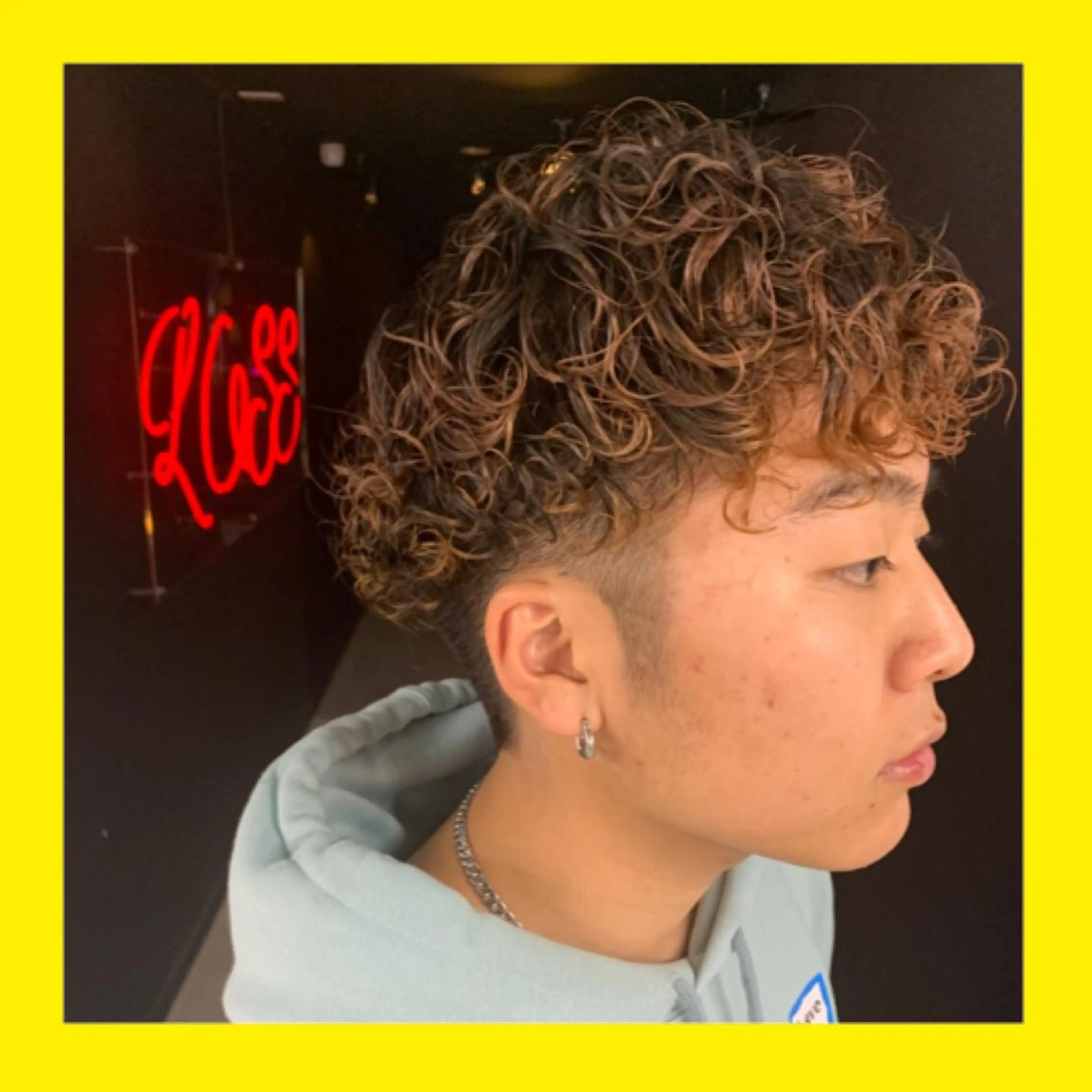 ショート パーマ メンズ メンズサロンロス【LOSS】所属・🦋🌈LOSS NOBUTA🌈🦋のヘアスタイル