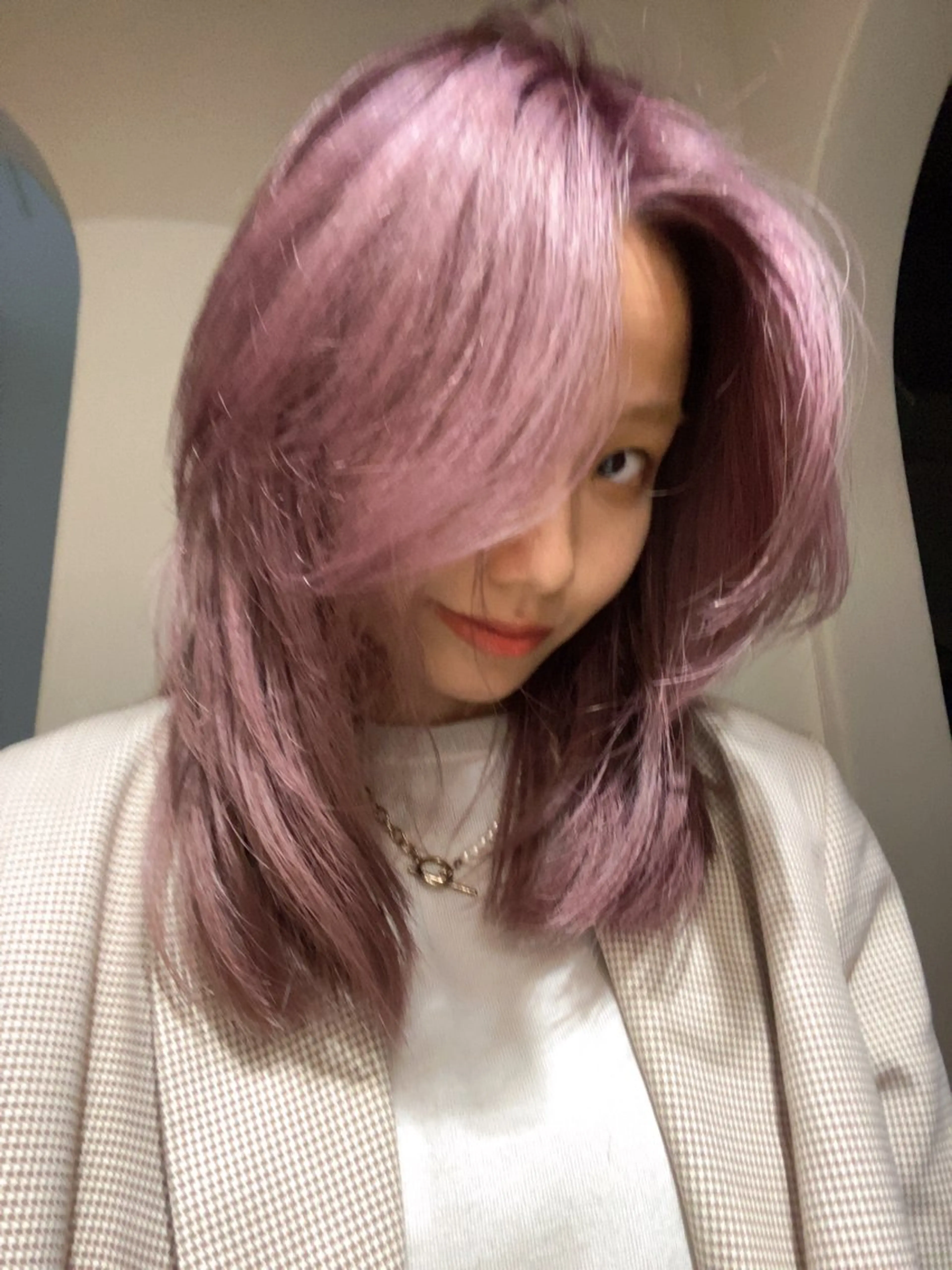 ミディアム カラー カット ヘアカラー トリートメント レイヤー/柔色 カラー/SAkiのヘアスタイル