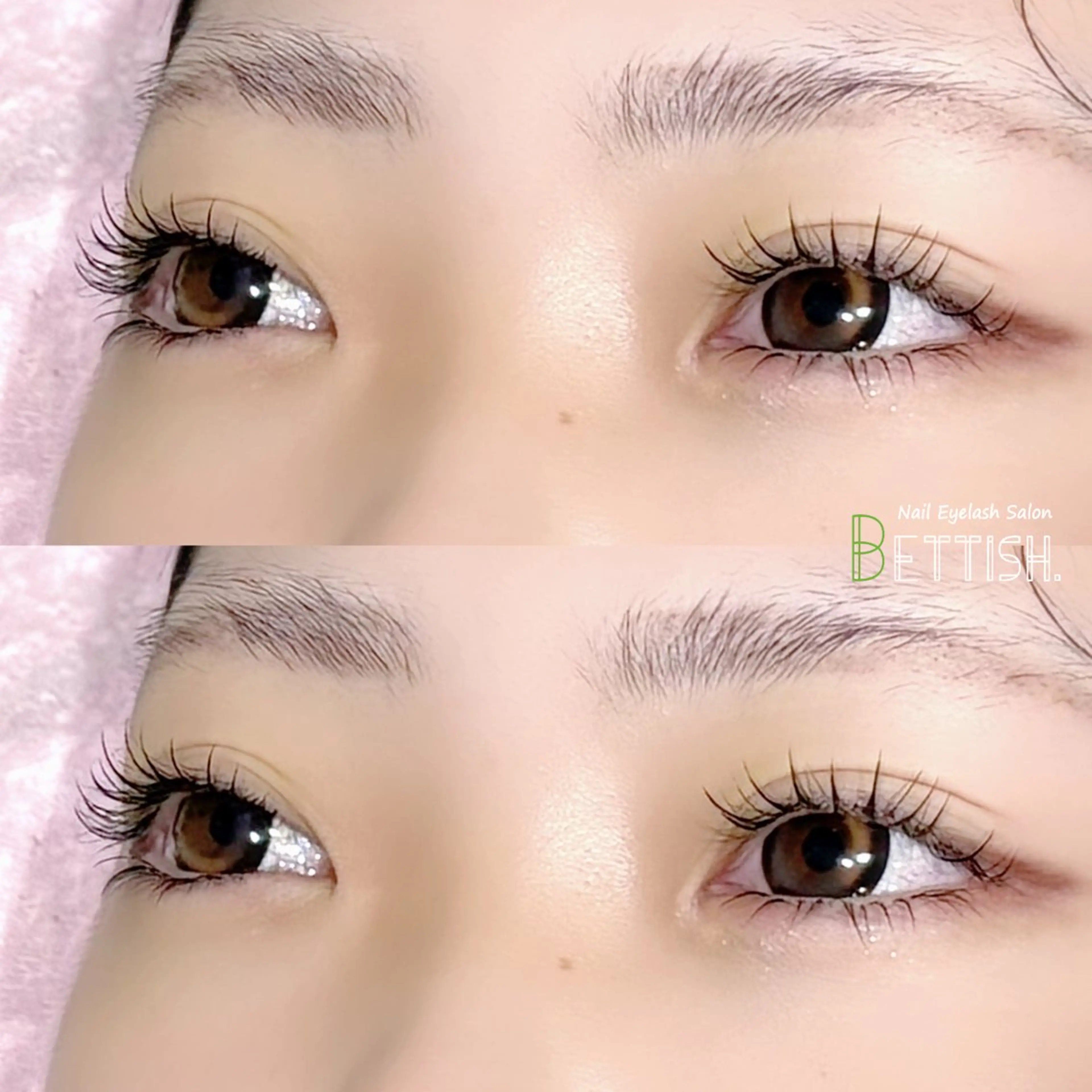 マツエク・マツパ フラットラッシュ BETTISH🩵 SERIのマツエク・マツパデザイン