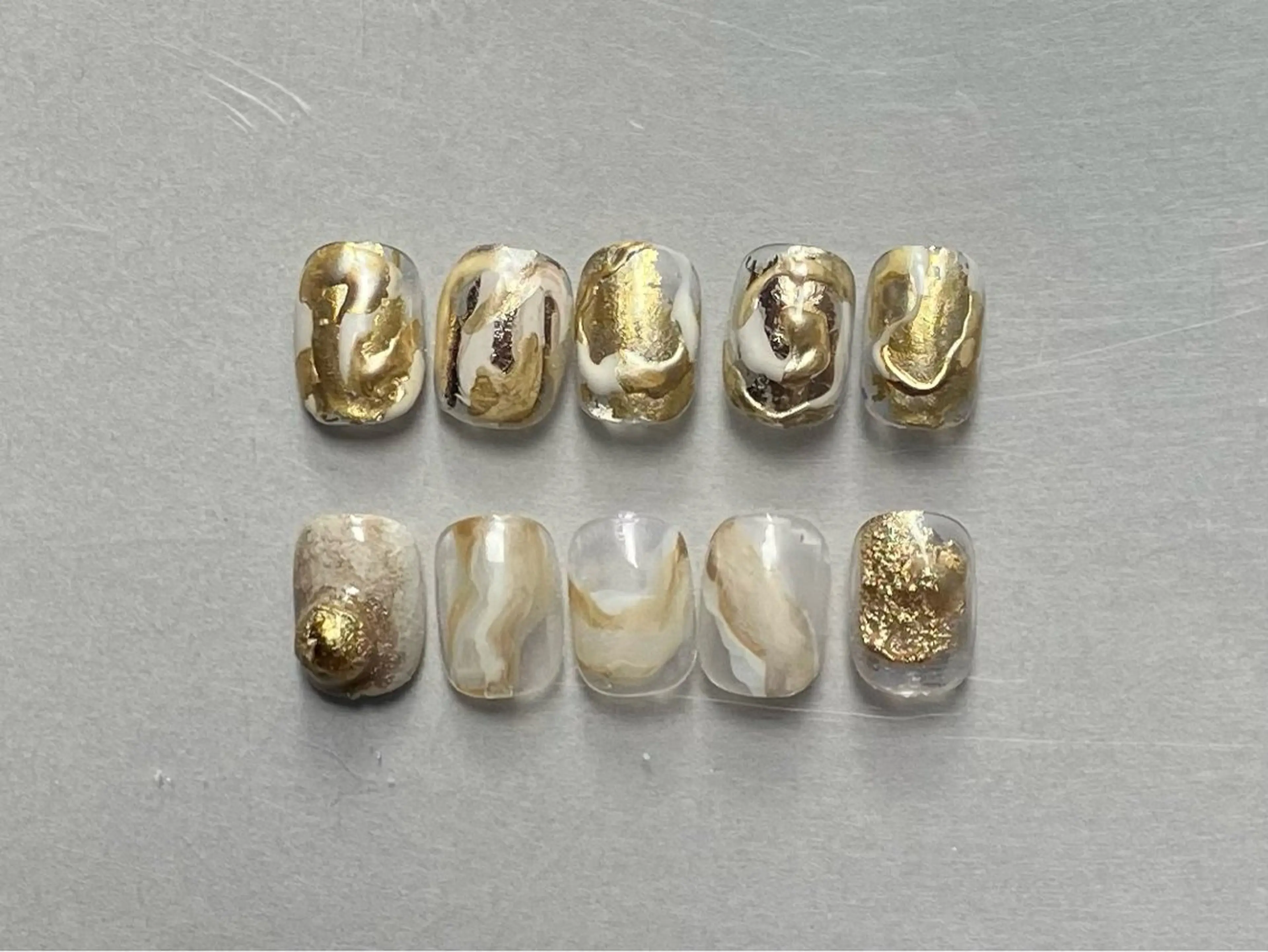 ショート ハンドネイル フットネイル @Unica_ honmachiのネイルデザイン