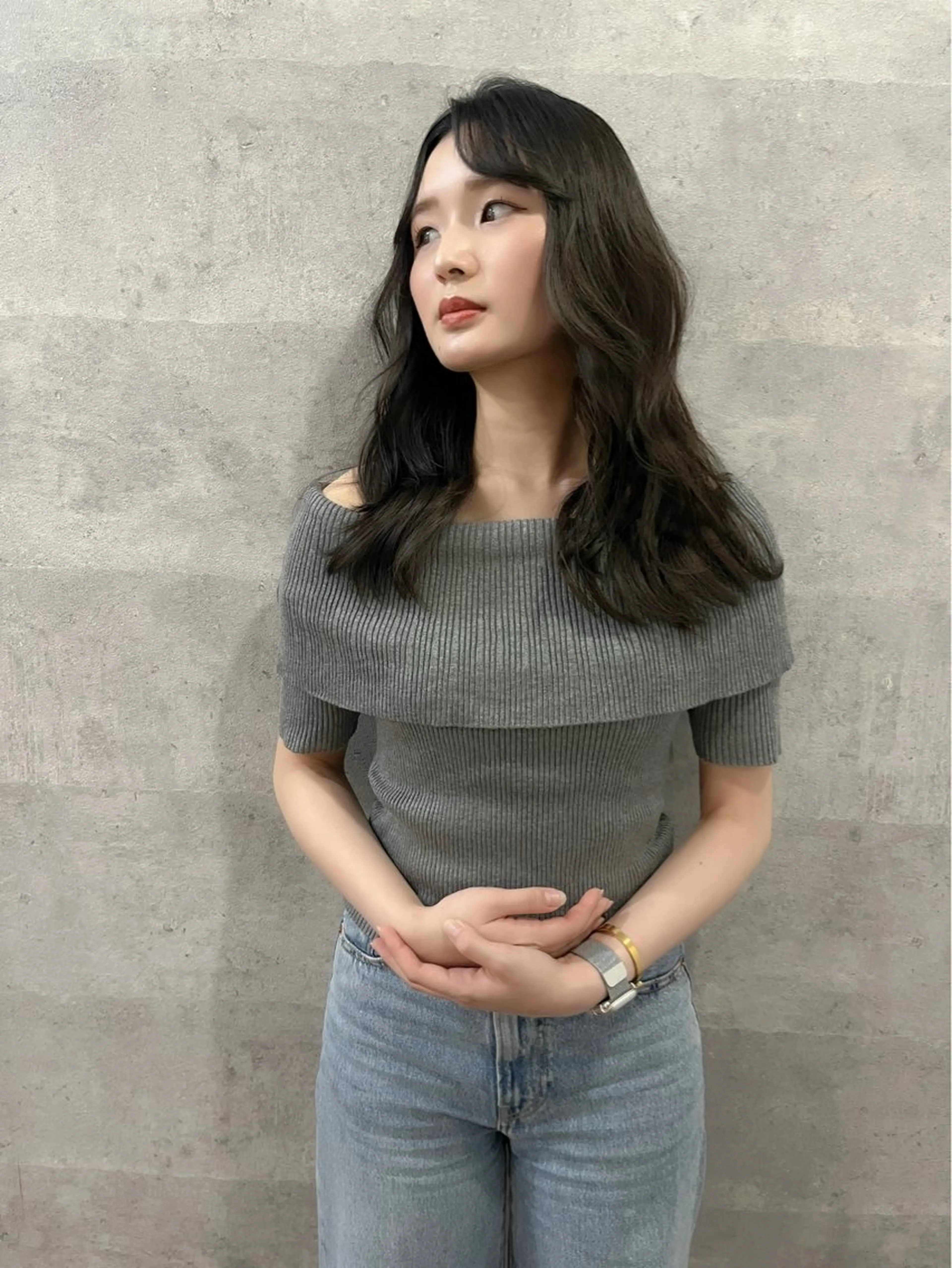 ロング カラー カット ヘアカラー トリートメント 坂本 理輝のヘアスタイル