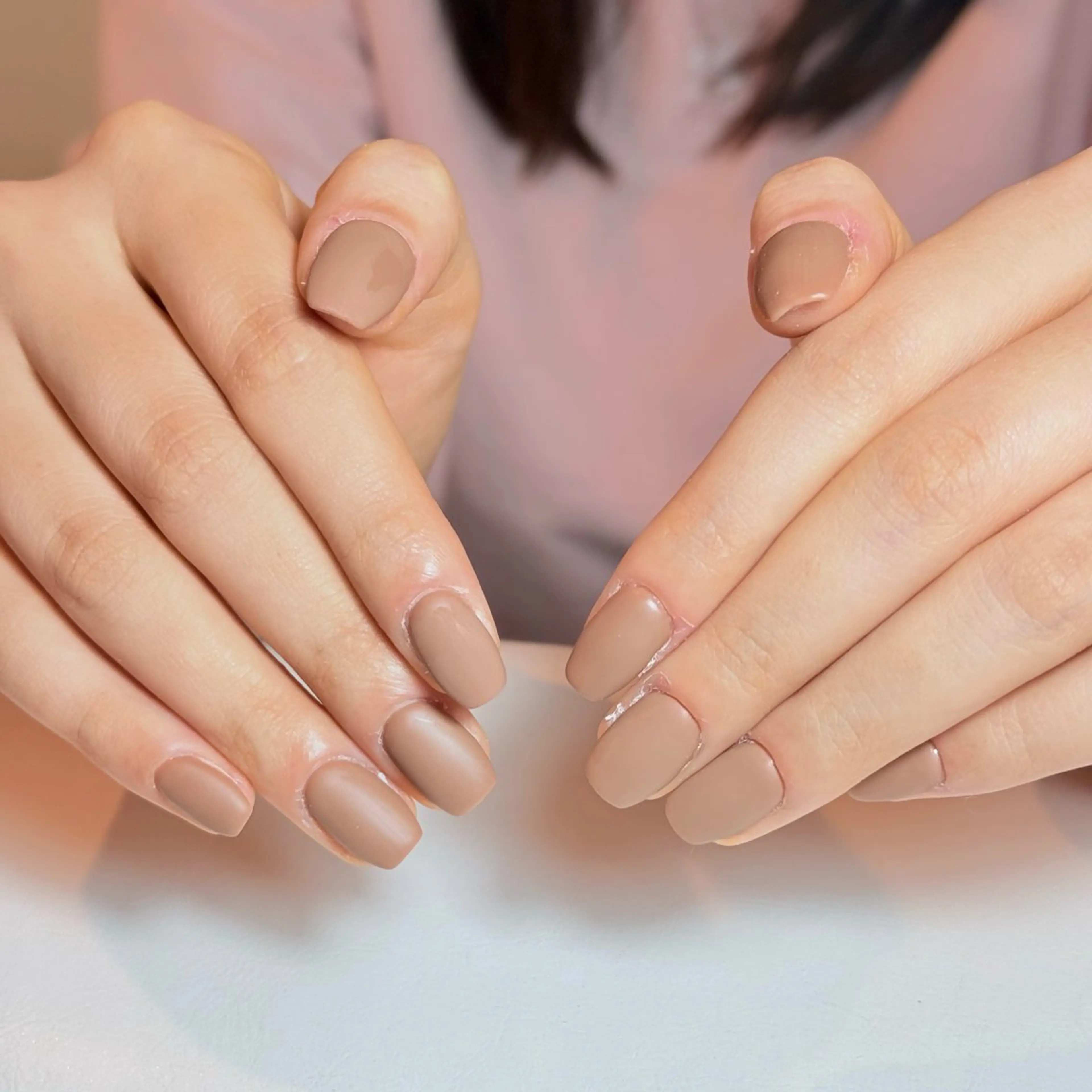 ネイル チークネイル フレンチネイル グラデーション キラキラネイル 韓国ネイル ハンドネイル Risa_ Nailのネイルデザイン