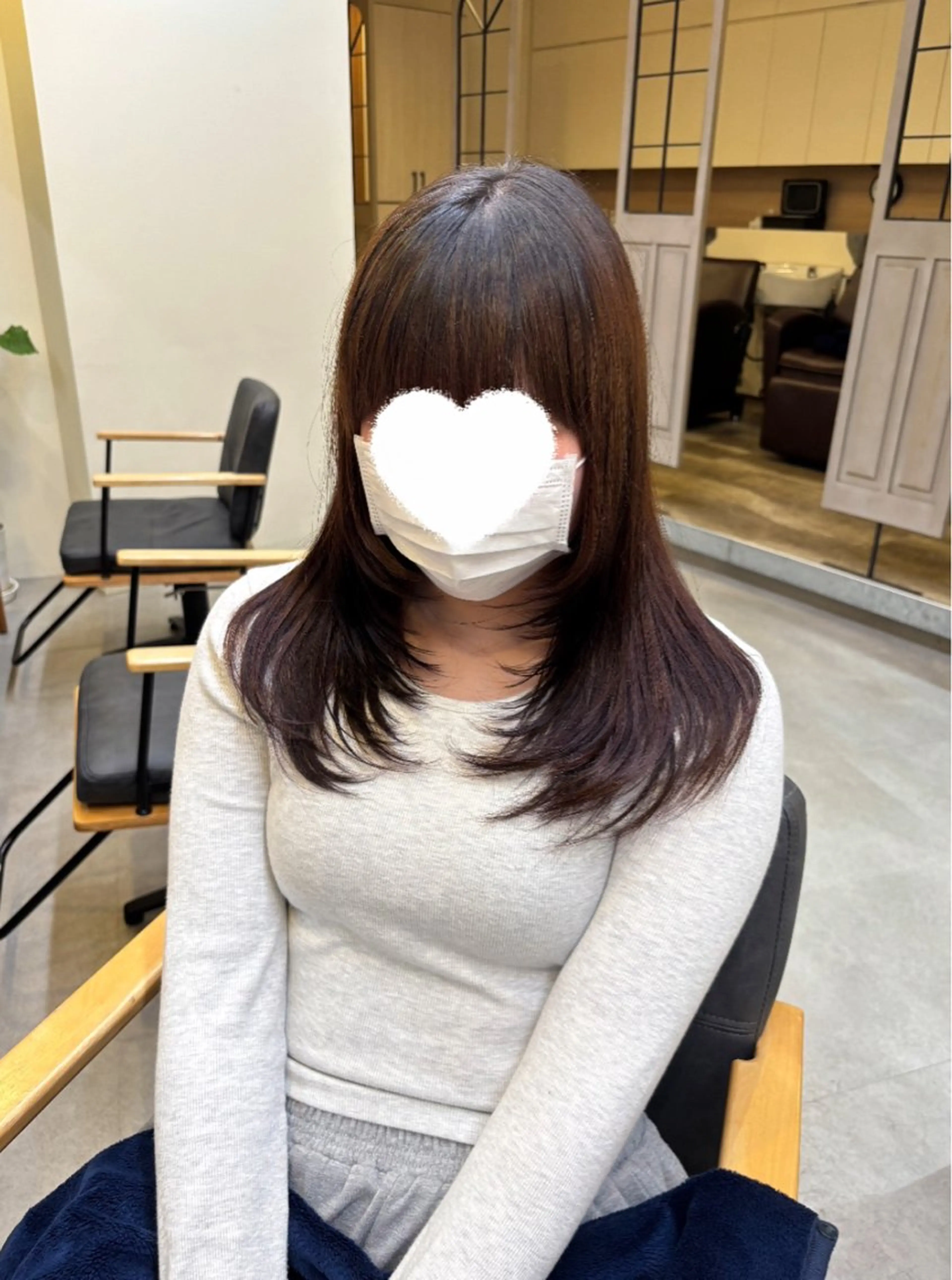 セミロング レイヤーカット カット Hair pocket ritta所属・坂田 汐里のヘアスタイル