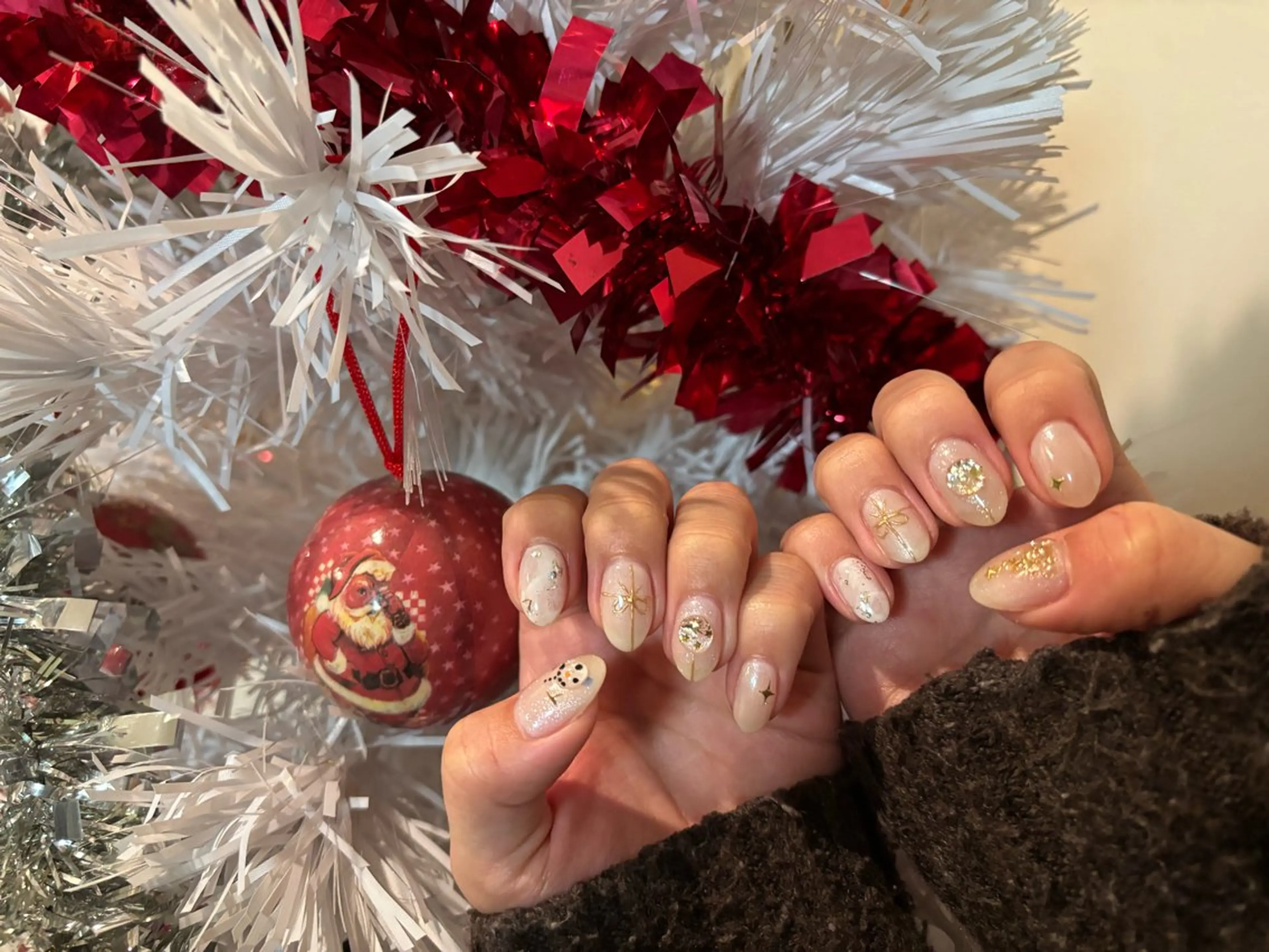 ネイル 冬ネイル クリスマス 門真市ネイルサロン♡ KUMI.HANAのネイルデザイン
