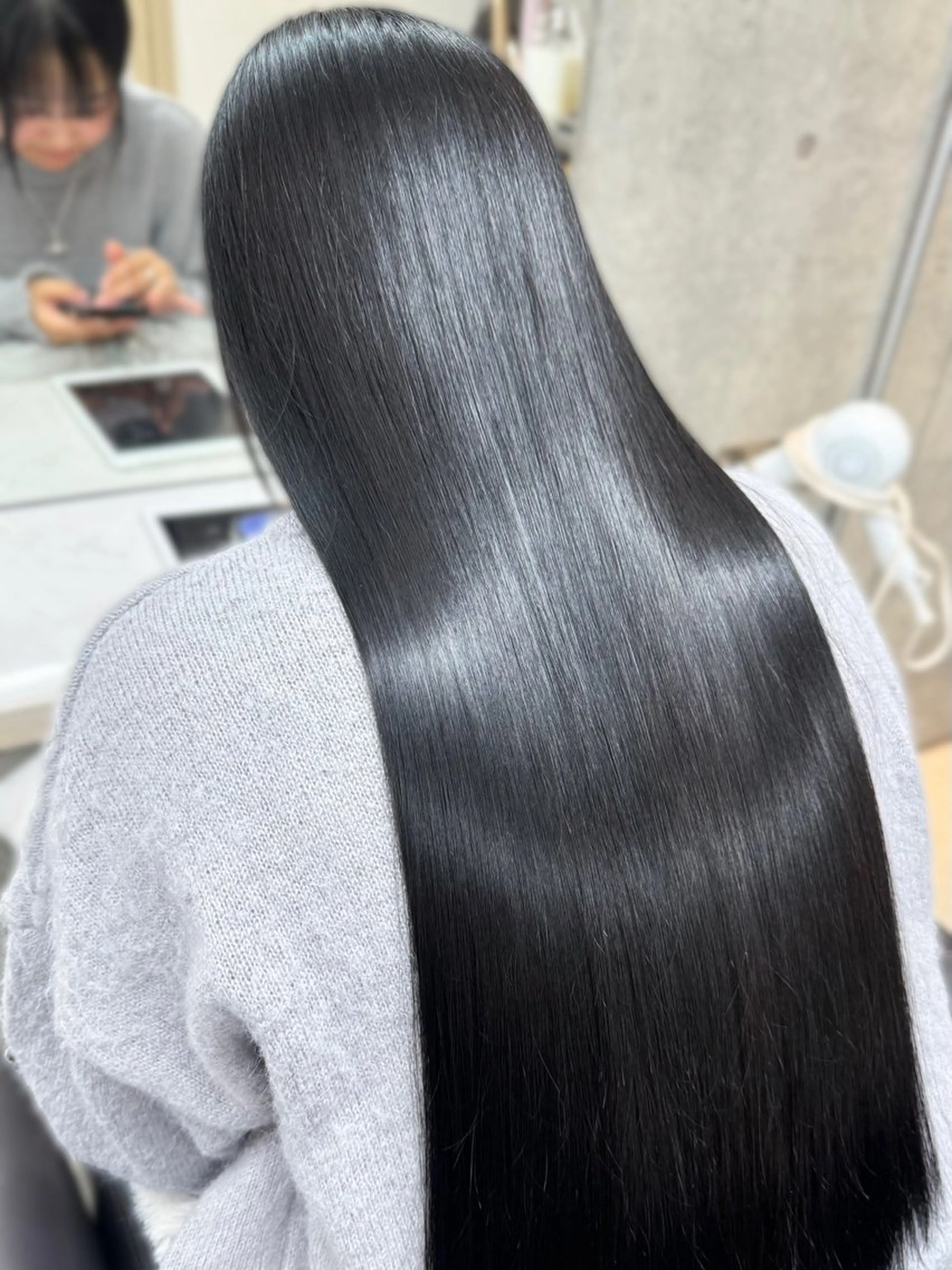 ロング 縮毛矯正 うる艶ヘア♡韓国好き 透明感　shotaのヘアスタイル