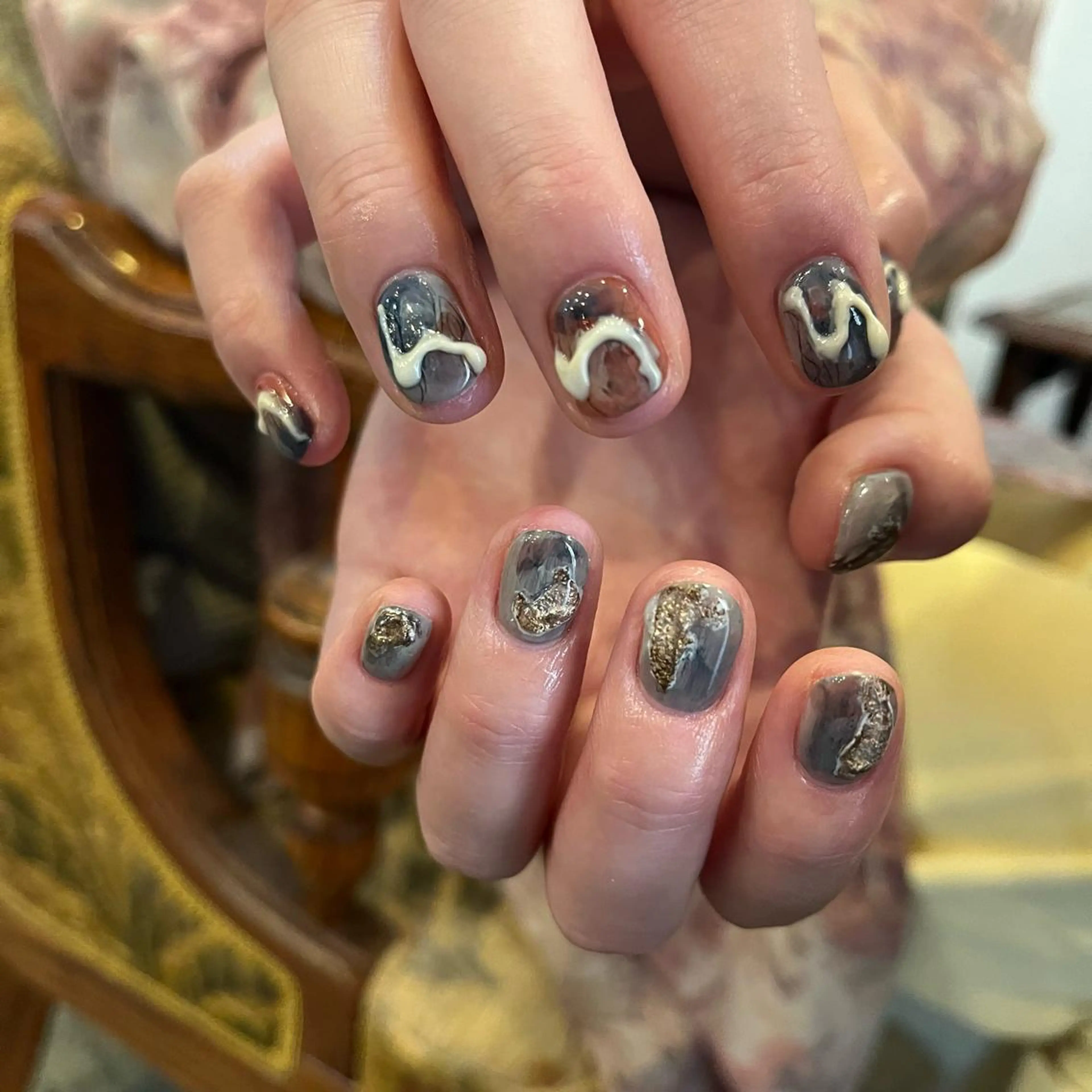 ネイル ハンドネイル Trico Antique所属・岩本 杏のネイルデザイン