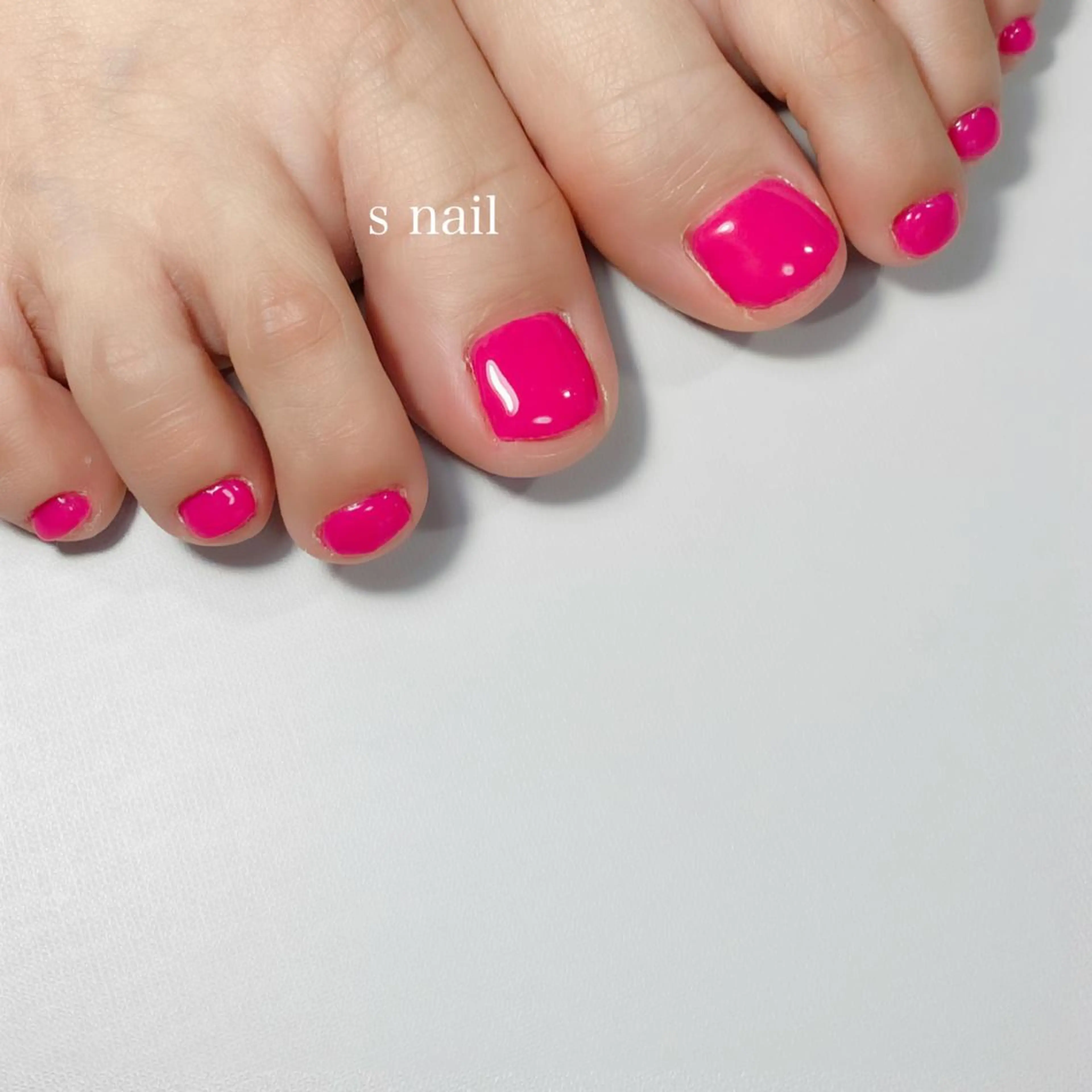 ネイル フットネイル ワンカラーネイル s nail さとよしみゆきのネイルデザイン