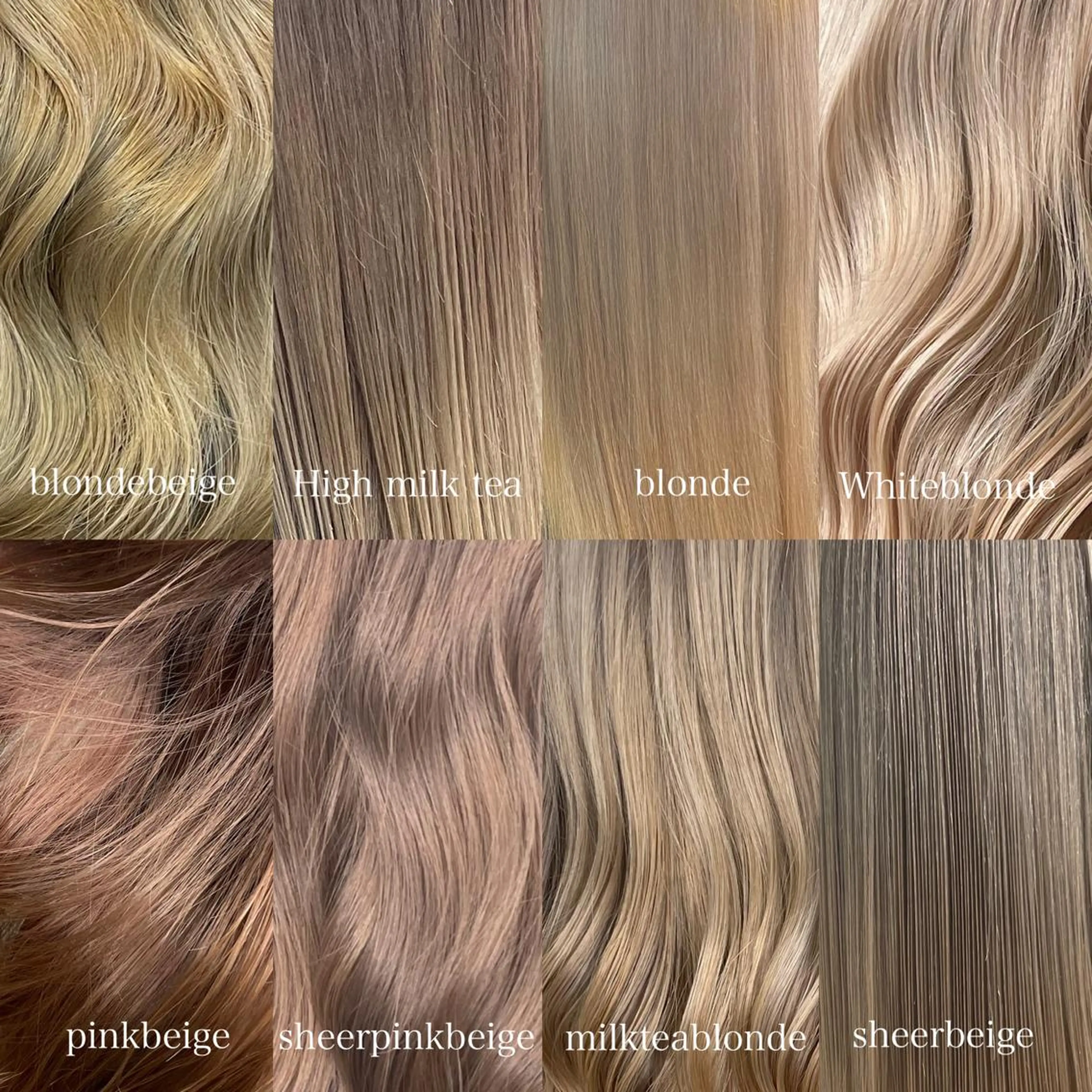 セミロング カラー ヒカ/外国人風 デザインカラーのヘアスタイル