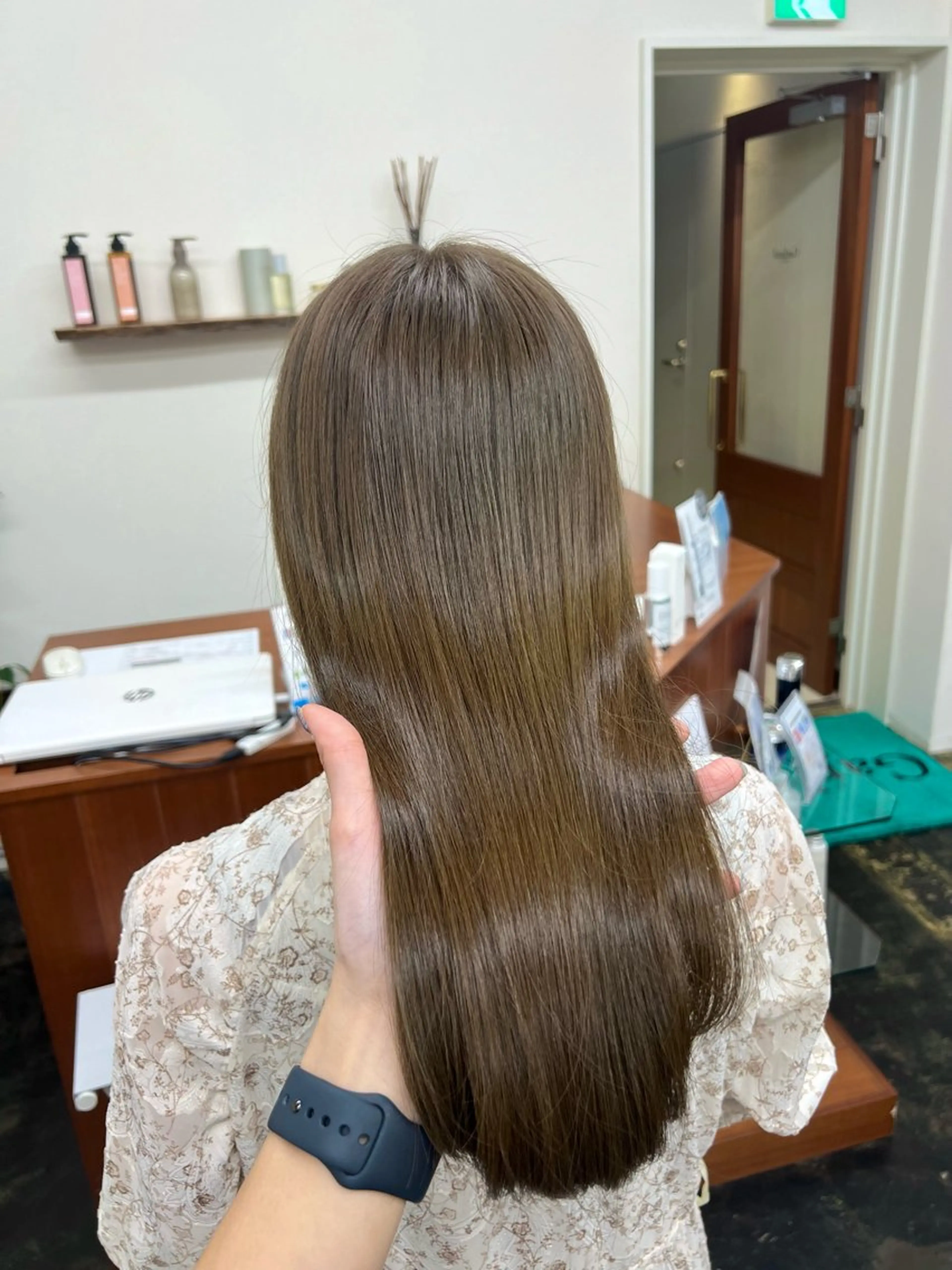 セミロング カラー ヘアカラー ショート/ボブ/透明 感カラー🎀　emiのヘアスタイル