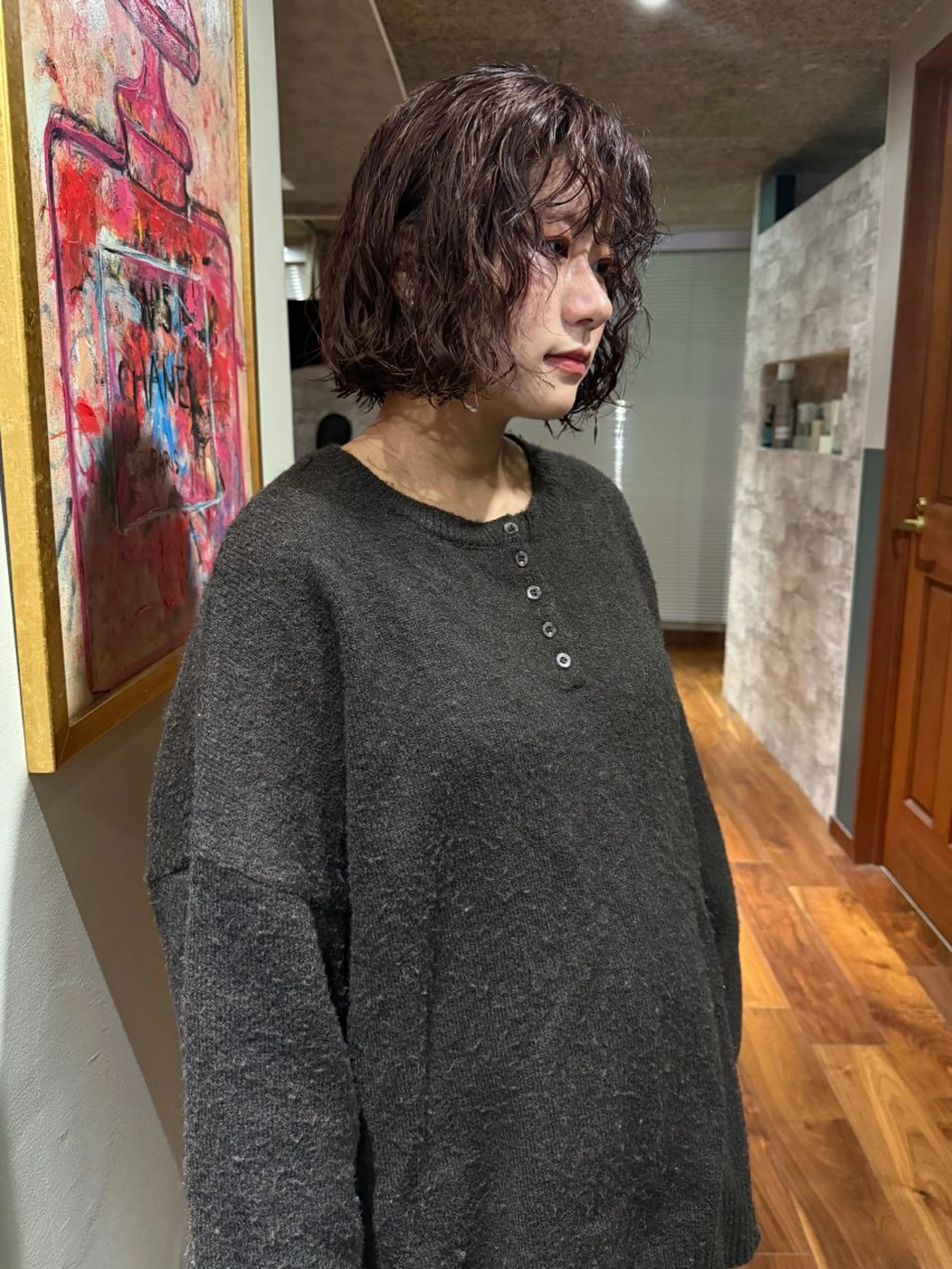 ショート カラー パーマ ブリーチ カット ヘアカラー パーマ トリートメント mai / linoah˚✧のヘアスタイル