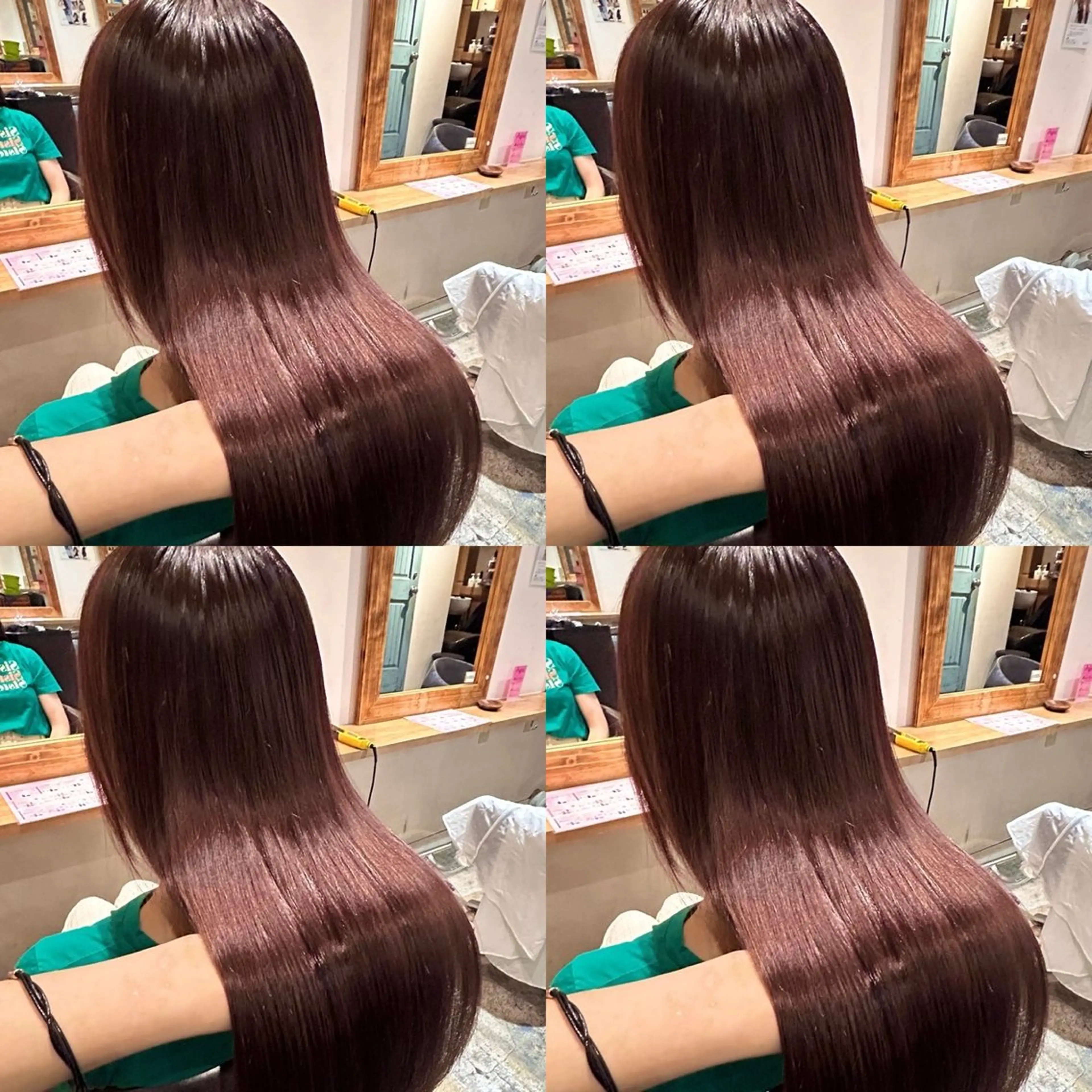 ロング カラー ヘアカラー トリートメント 韓国レイヤー/ ハッシュカットひかるのヘアスタイル