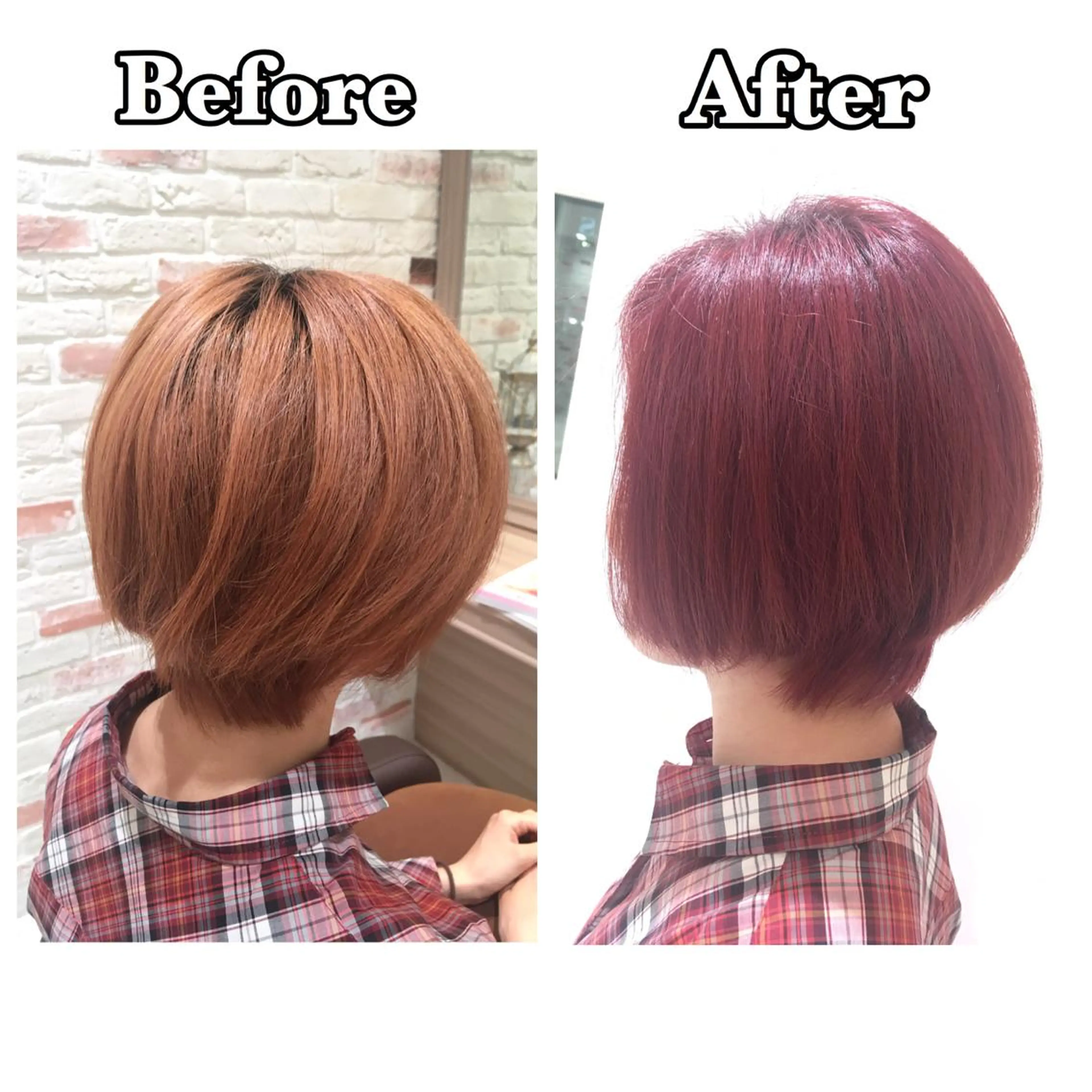 ショート カラー 韓国ヘア🤍 NATSUNEのヘアスタイル