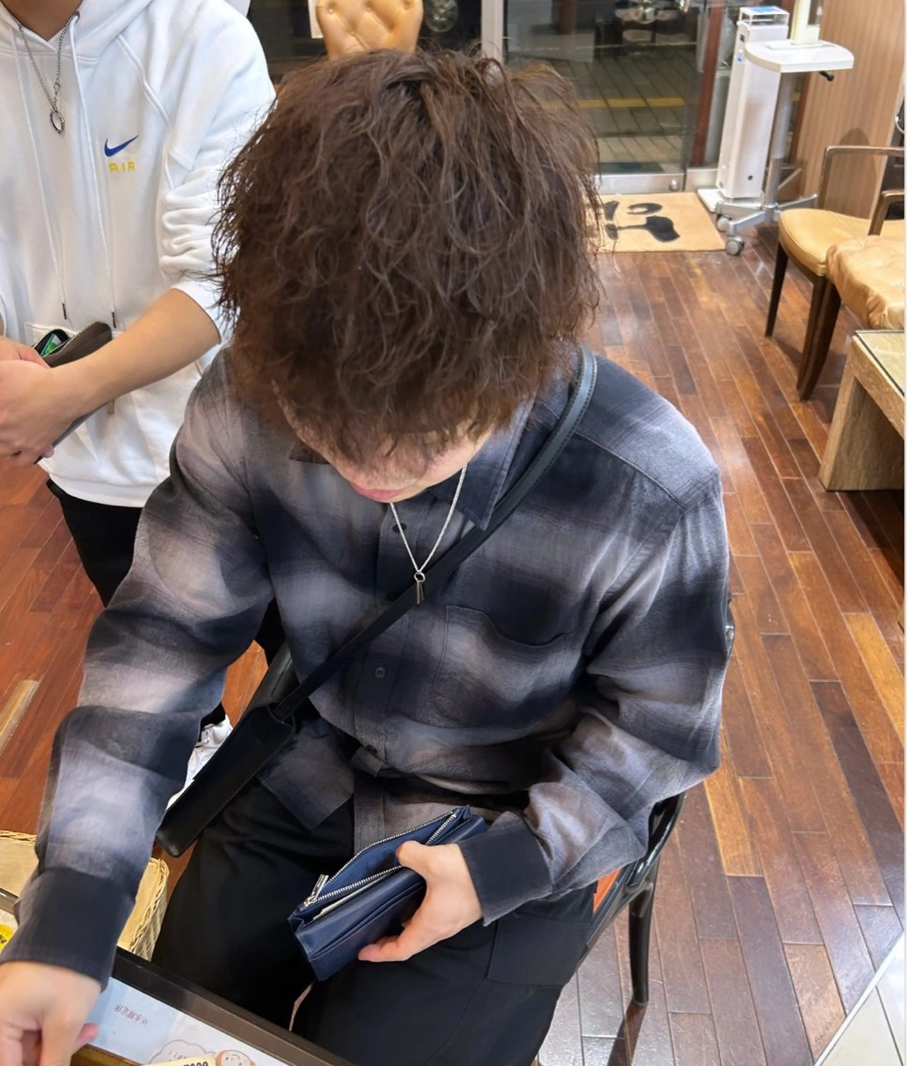 パーマ メンズ 田村 柊真のヘアスタイル